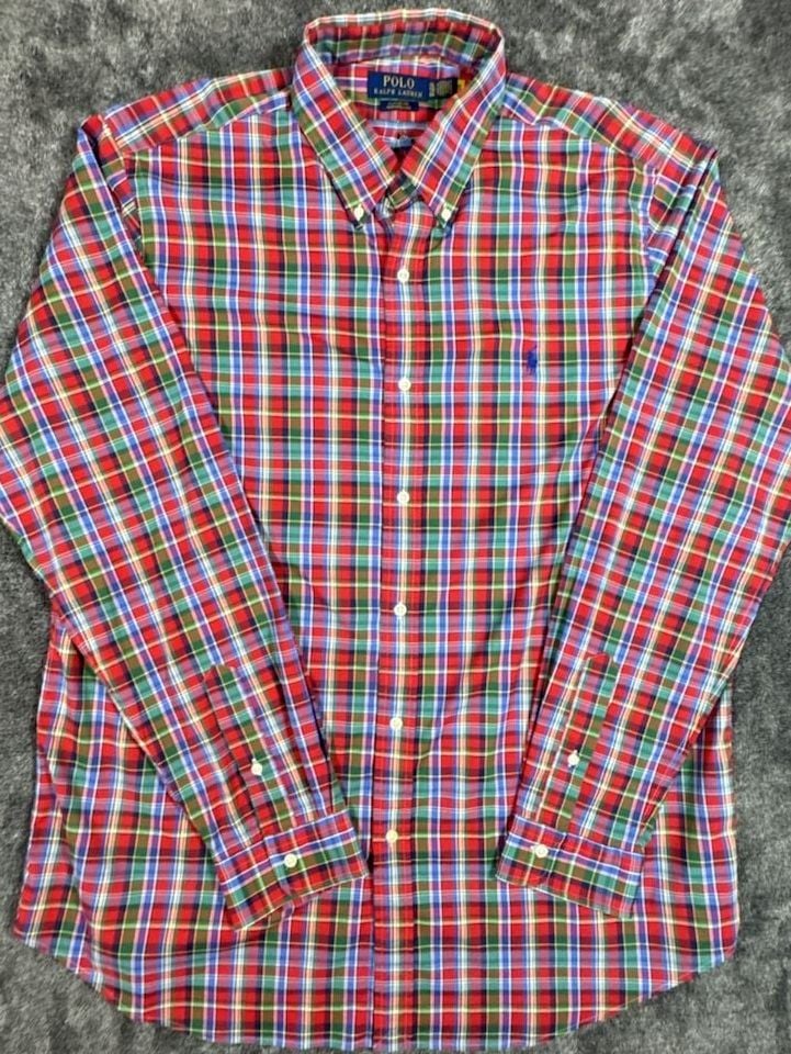 Polo Ralph Lauren Classic Fit Performance Plaid Shirt Size XL 3