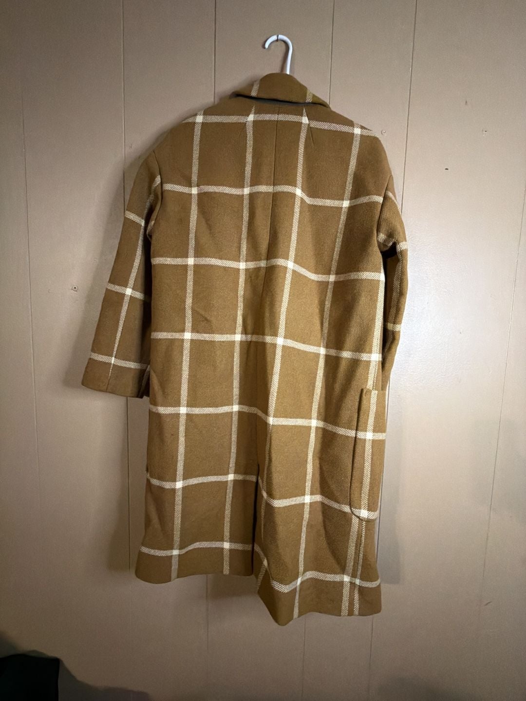 Madewell Elmcourt Coat Size XXS Windowpane Plaid Wool Blend 5