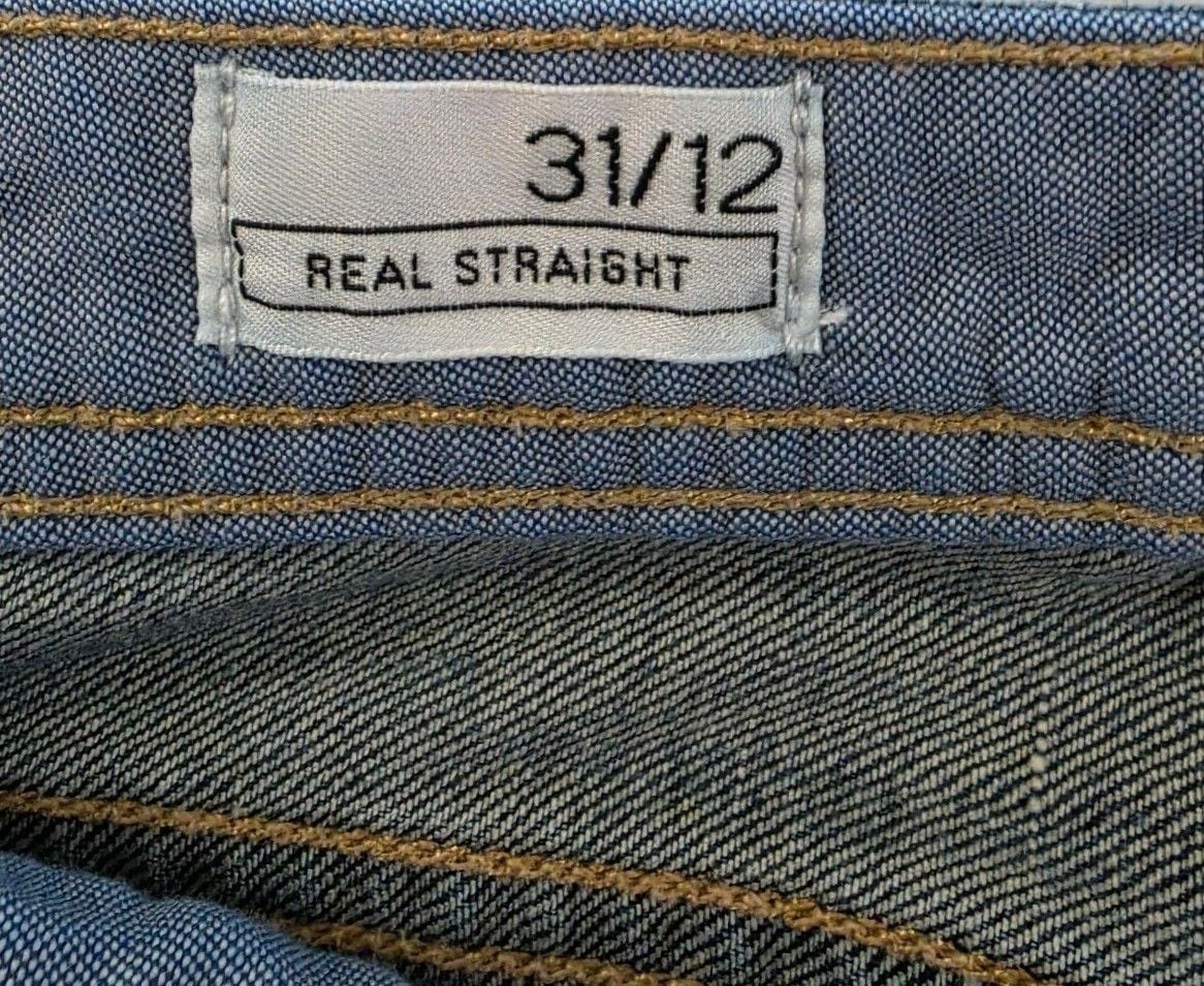 Gap 1969 Real Straight Size 31/12 Blue Denim Jeans 4