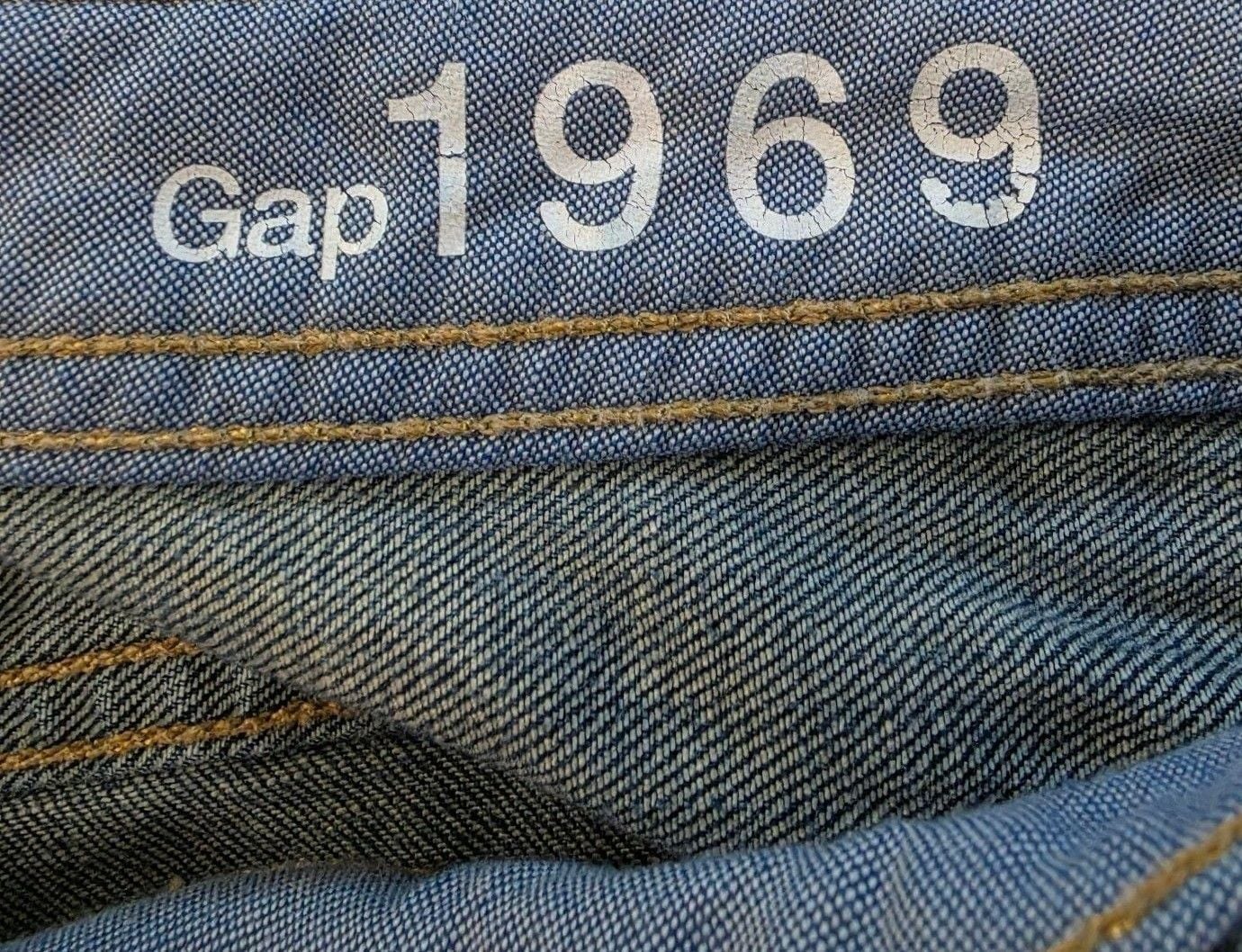 Gap 1969 Real Straight Size 31/12 Blue Denim Jeans 5
