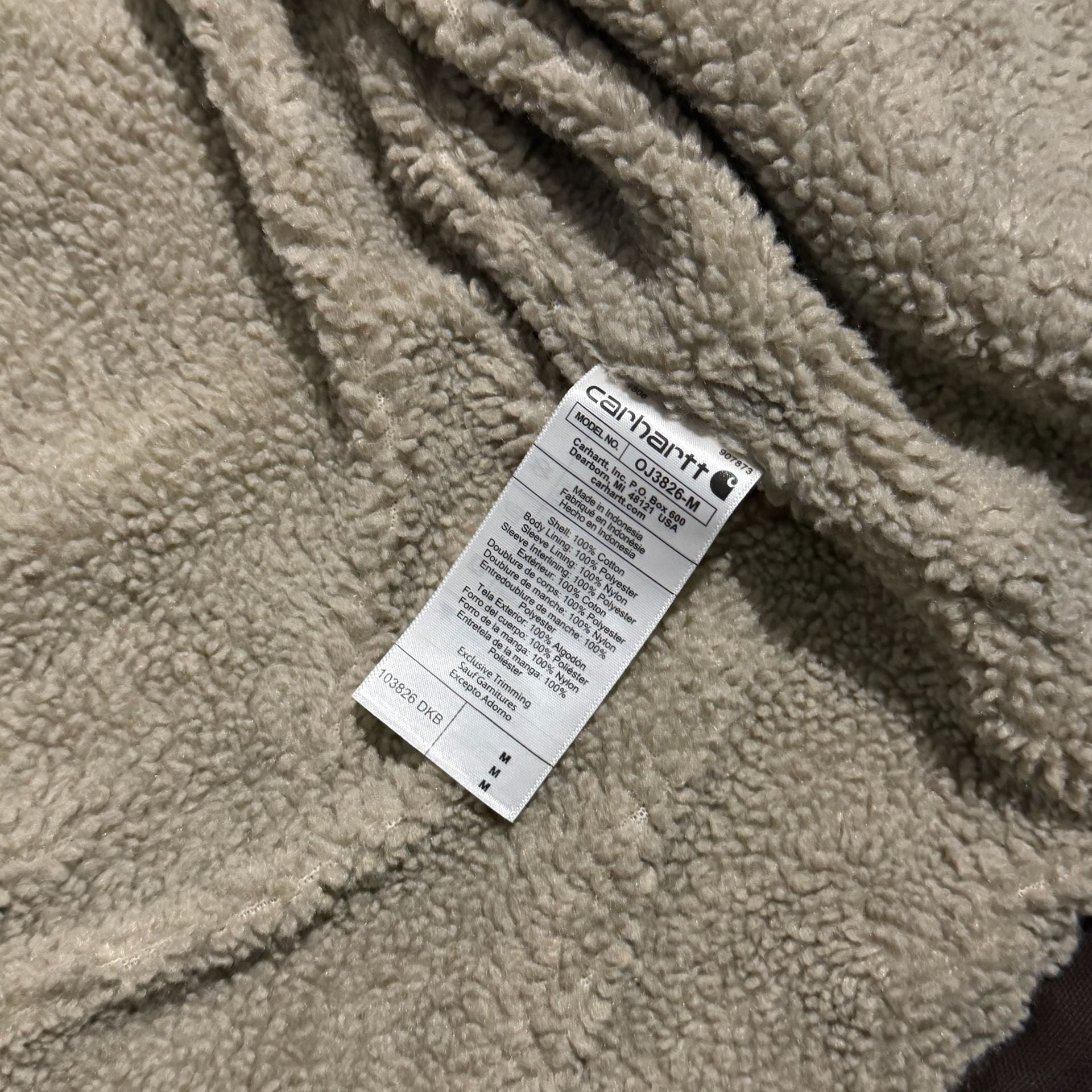 Carhartt Washed Duck Bartlett Brown Sherpa Lined Jacket 6