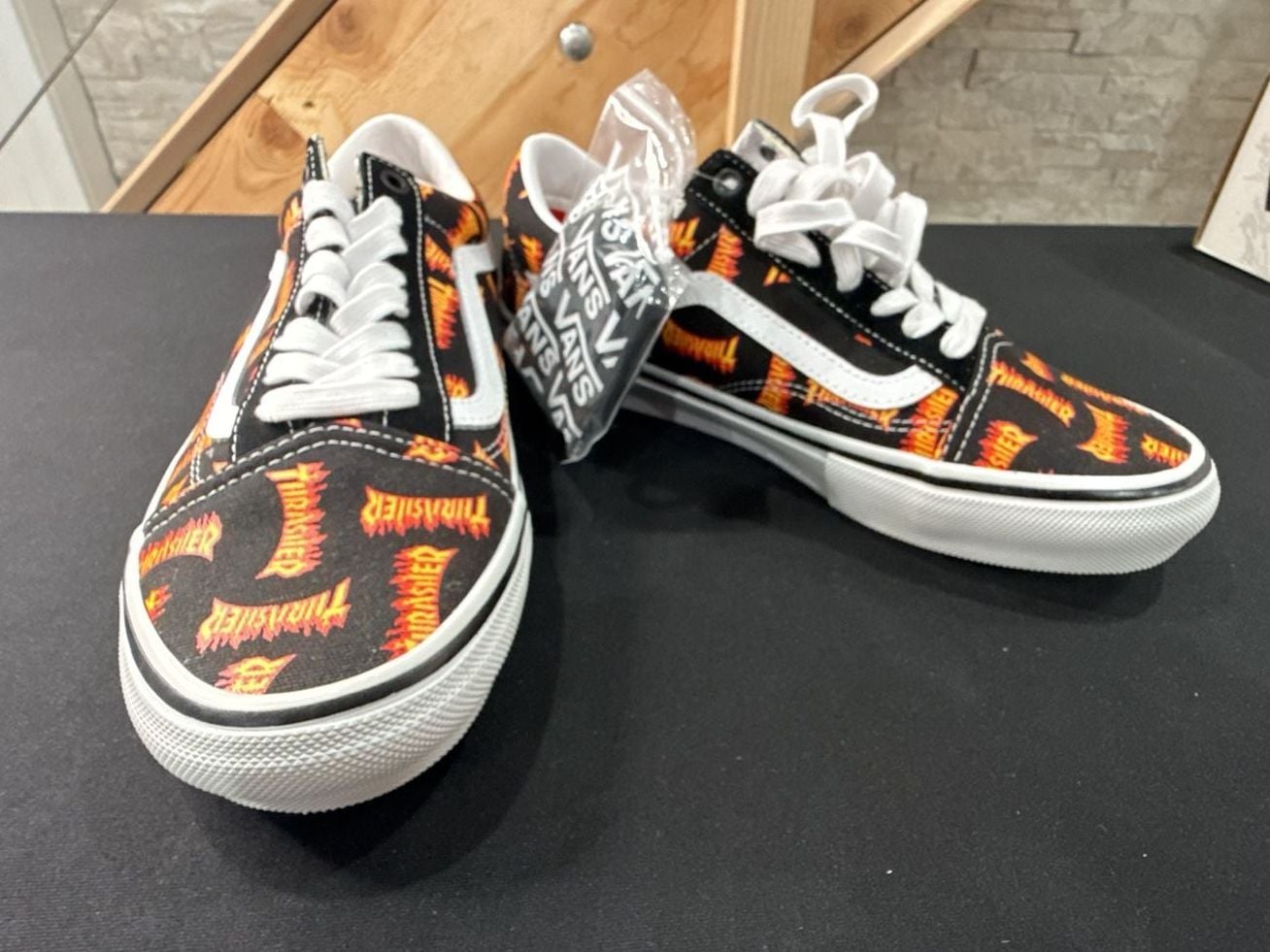 Vans Skate Old Skool Thrasher Size 9 Black Multi 2