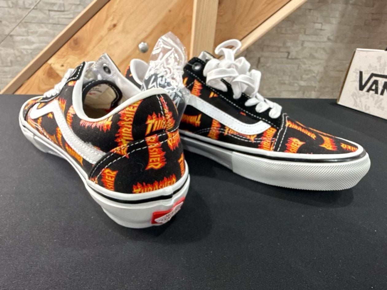 Vans Skate Old Skool Thrasher Size 9 Black Multi 3