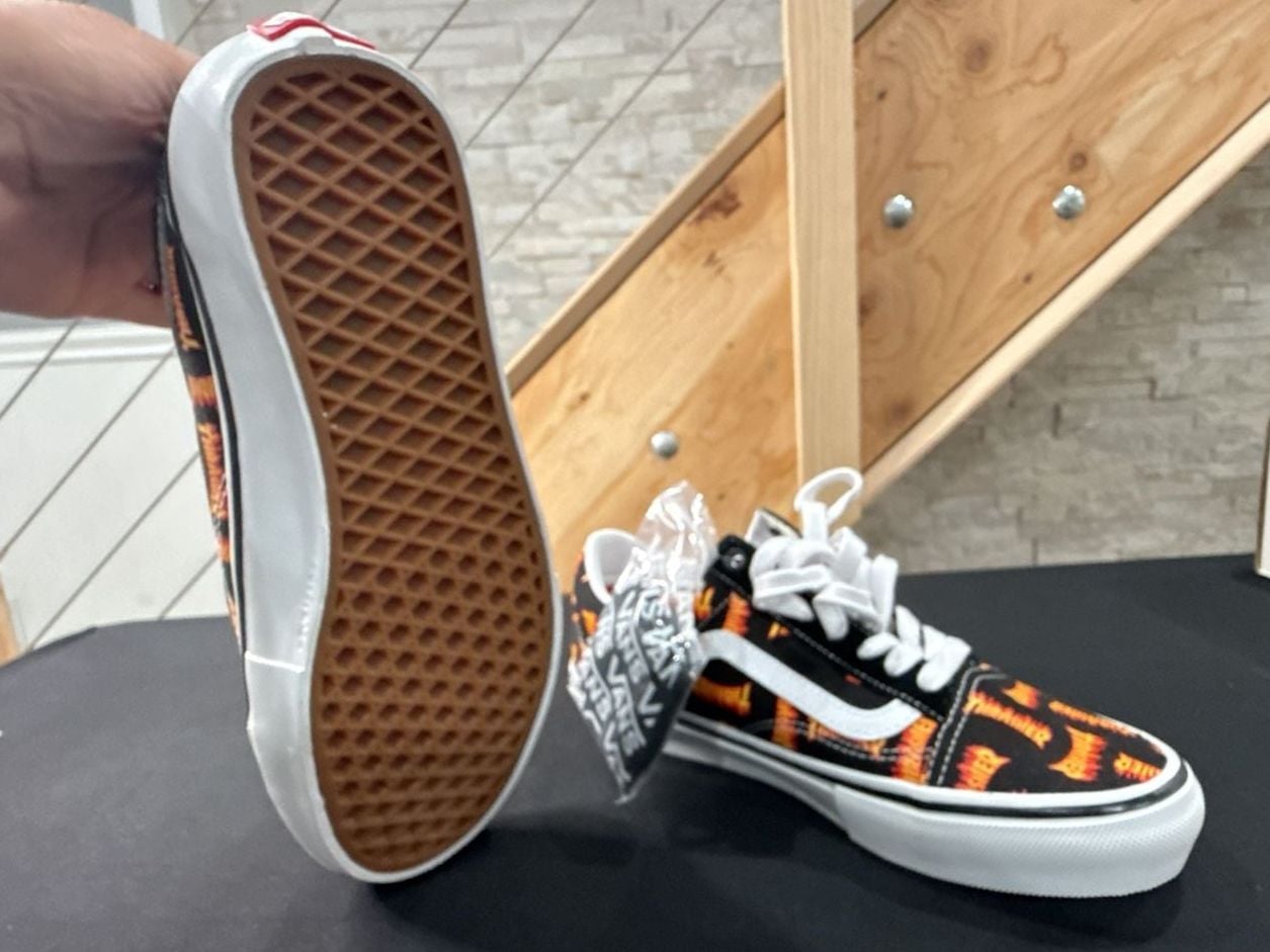 Vans Skate Old Skool Thrasher Size 9 Black Multi 4