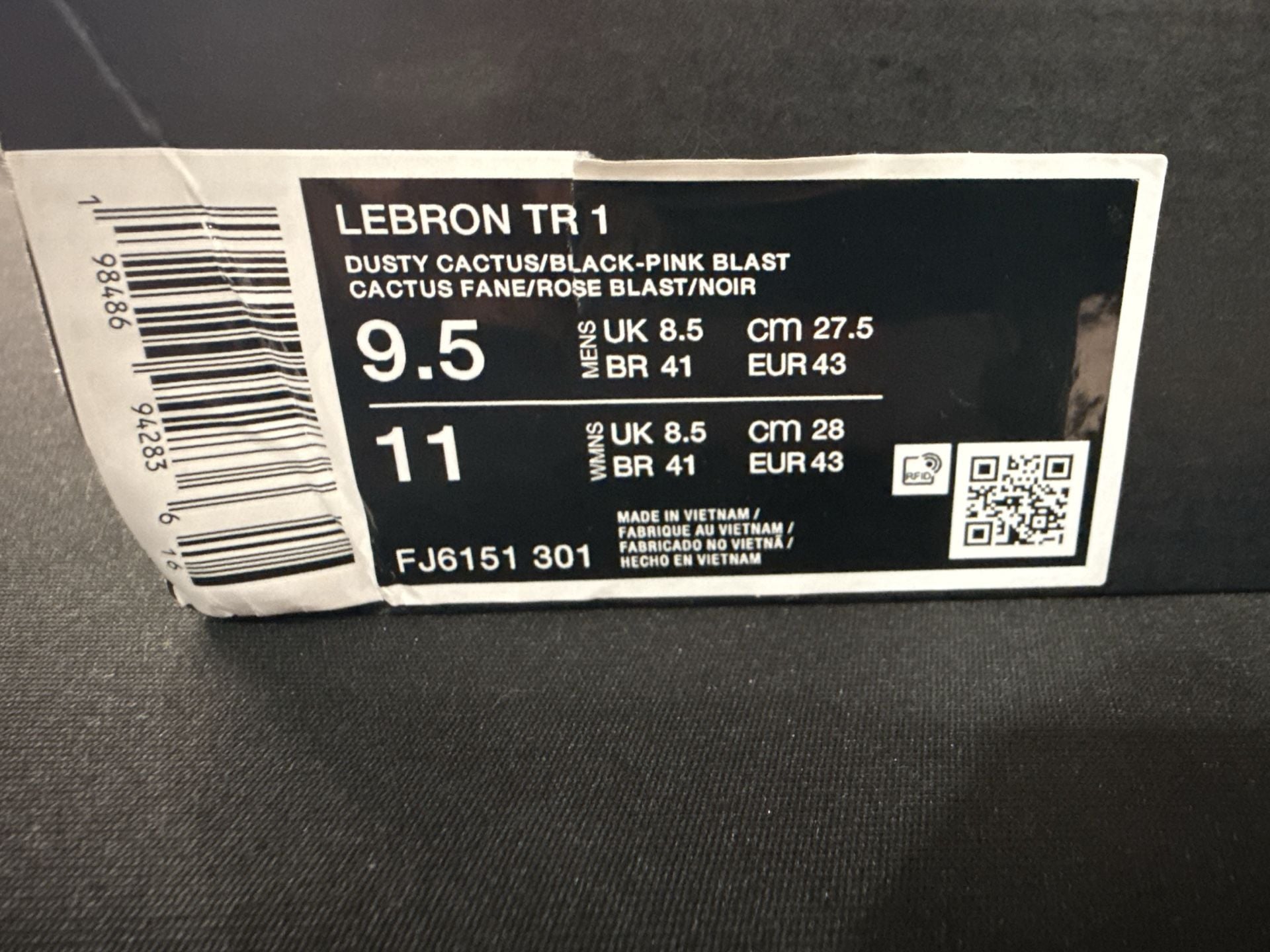 Nike LeBron TR 1 Size 9.5 Dusty Cactus Pink Blast 5