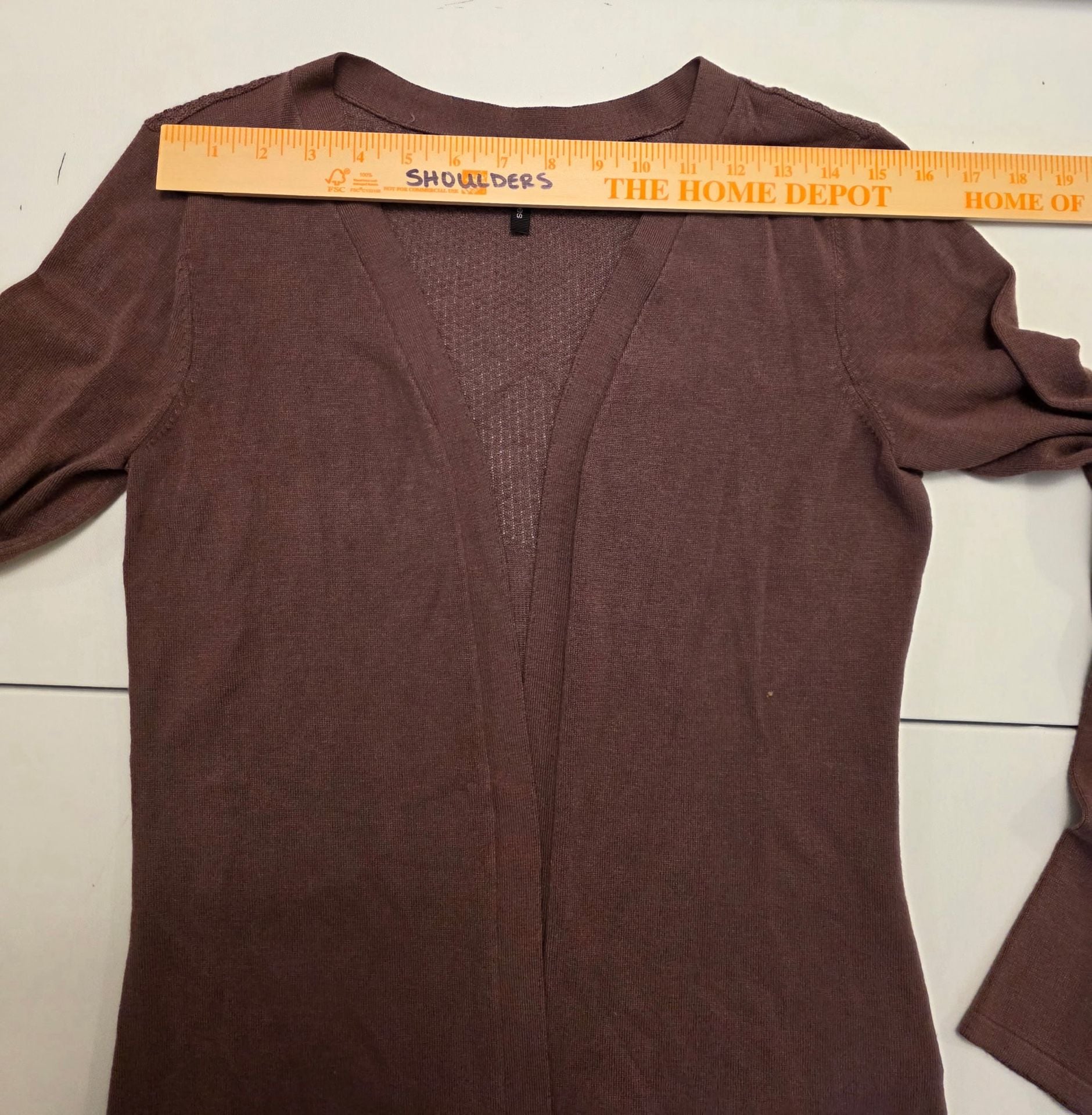Maurices Cardigan Size M Purple Open Front Sweater 8