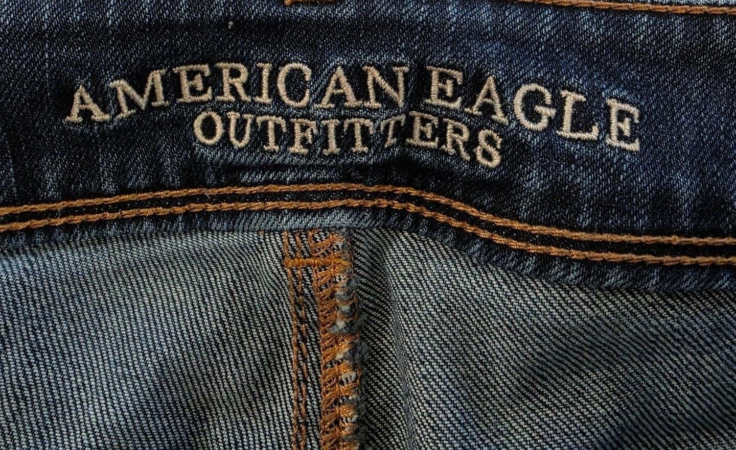 American Eagle Outfitters Kick Boot Jeans Size 10 Dark 4