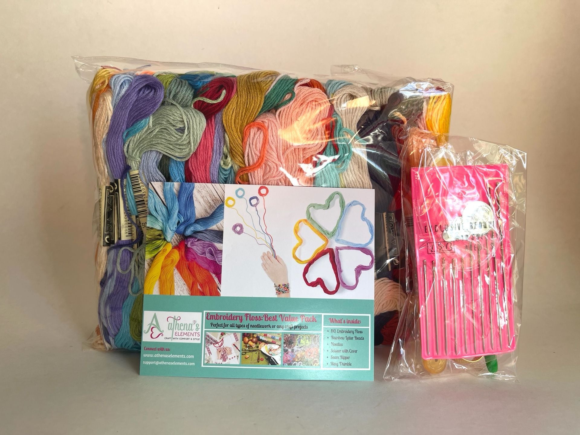 Athena's Elements Embroidery Floss Best Value Pack Craft Kit New 2