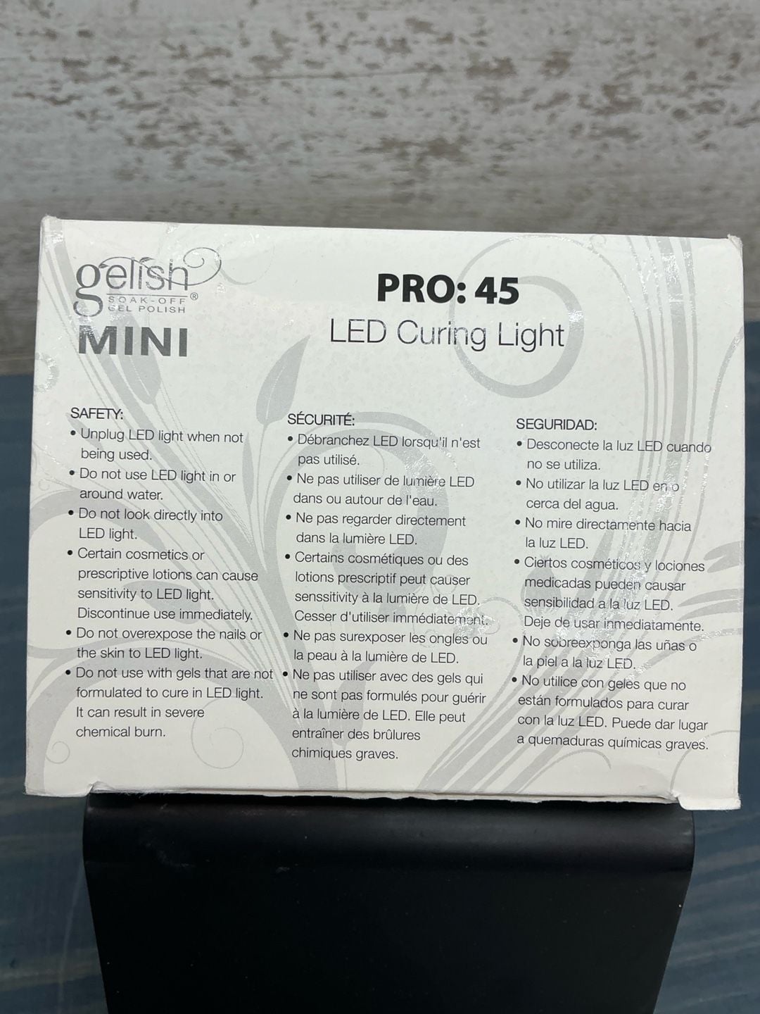 Gelish Mini Pro 45 LED Curing Light Nail Lamp 4