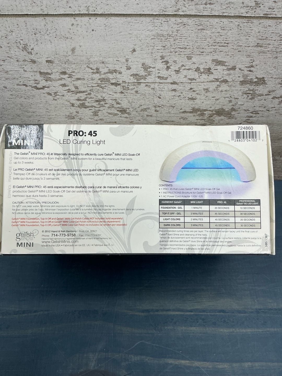Gelish Mini Pro 45 LED Curing Light Nail Lamp 5