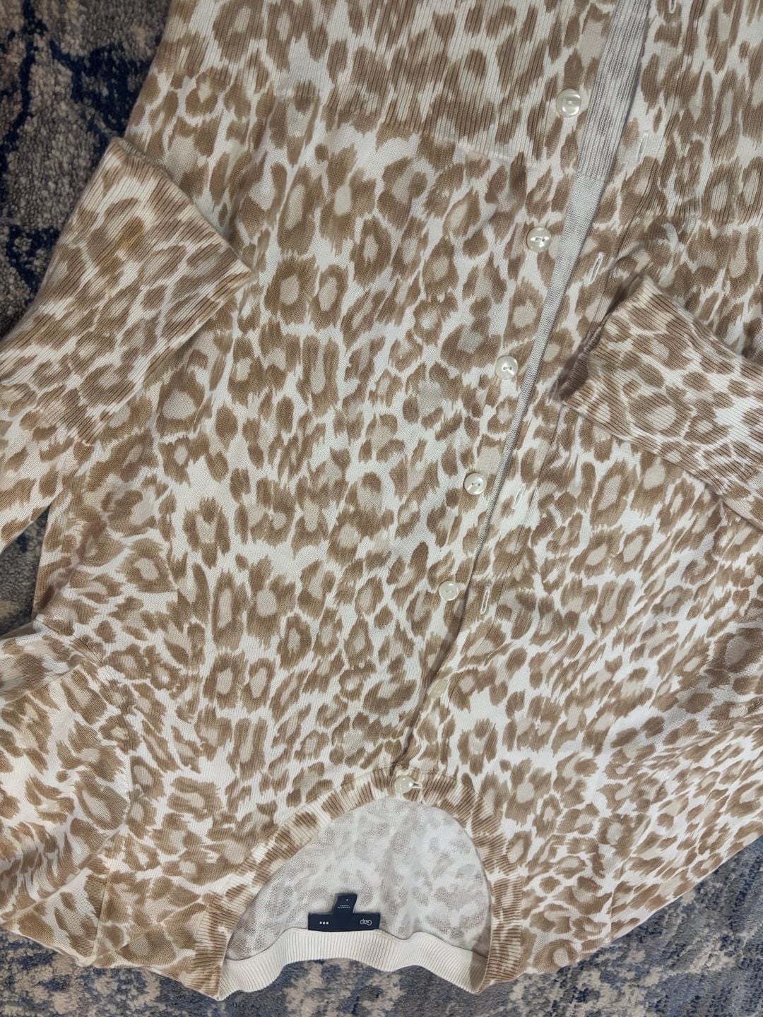 Gap Leopard Cardigan Size L 3