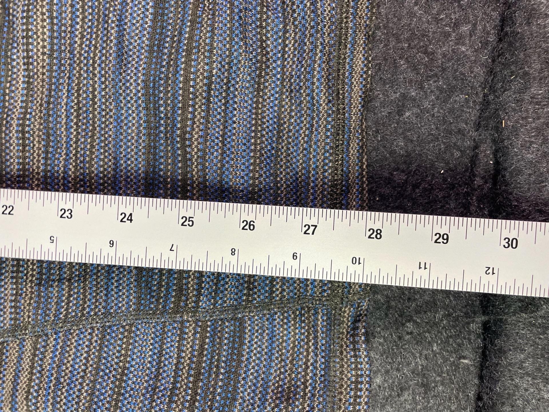 Smartwool Merino Base Layer Crew Size L Blue Striped Wool Long Sleeve 4