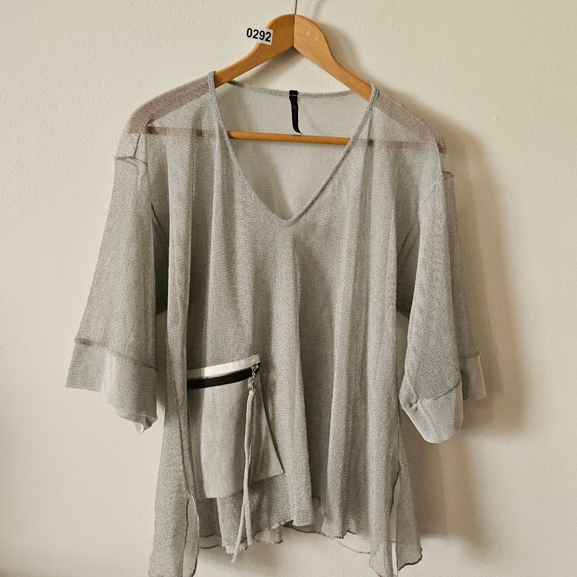IC By Connie K Top Gray Mesh 292 2