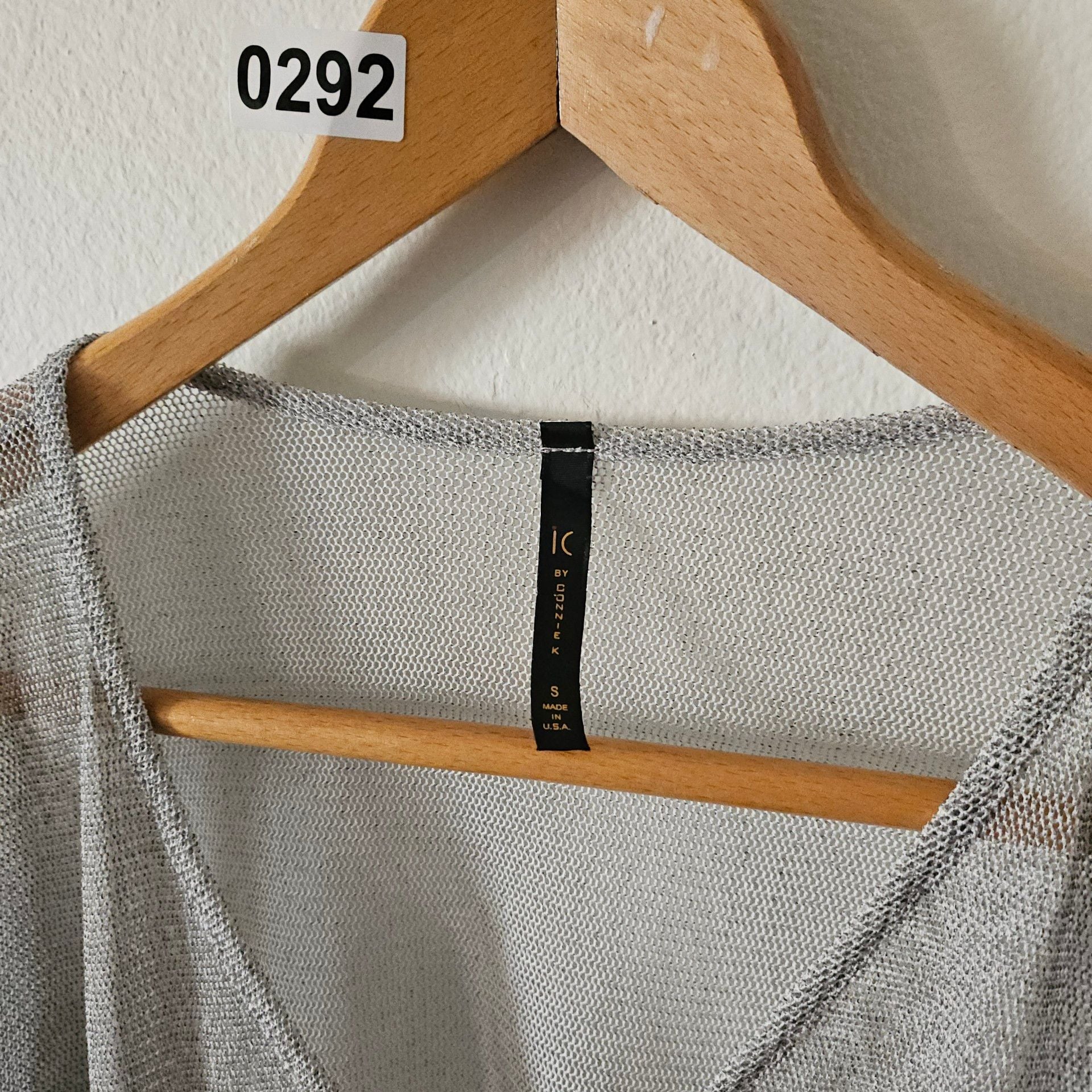 IC By Connie K Top Gray Mesh 292 4