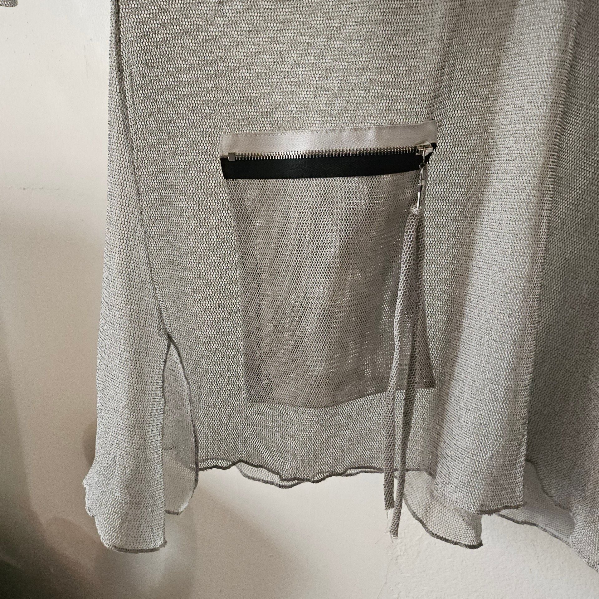 IC By Connie K Top Gray Mesh 292 5