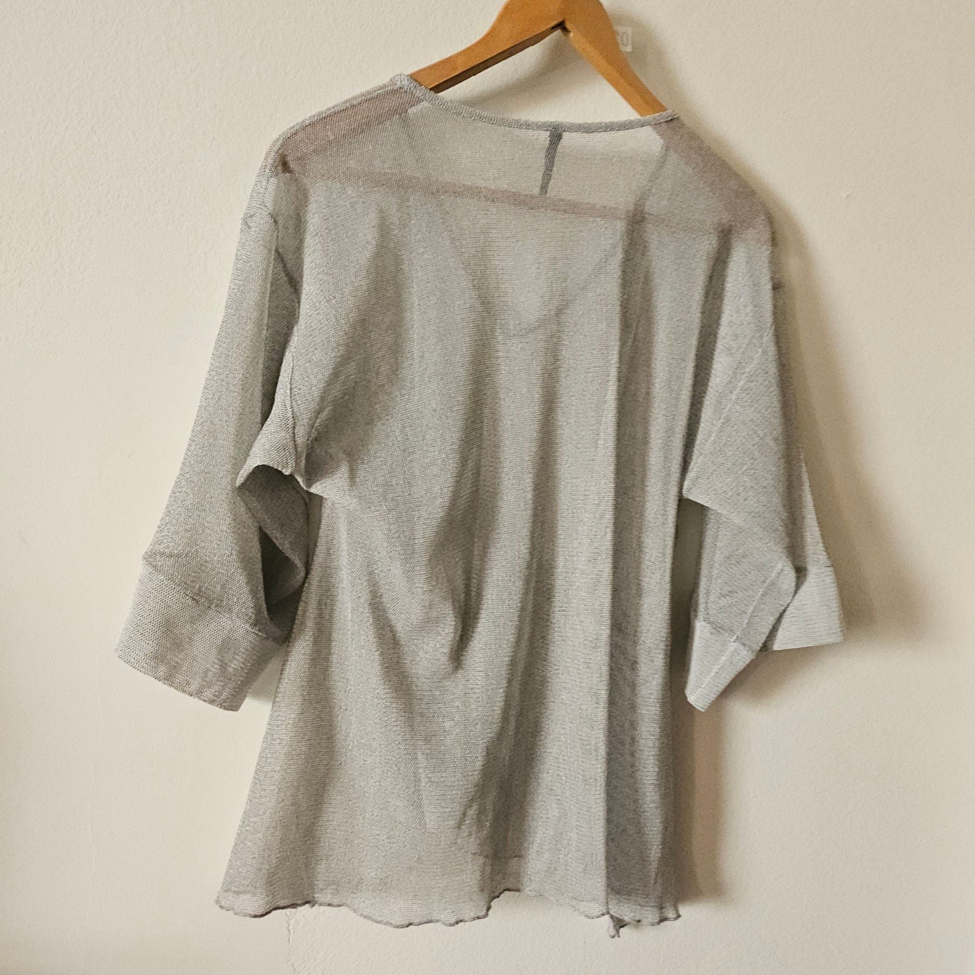 IC By Connie K Top Gray Mesh 292 7