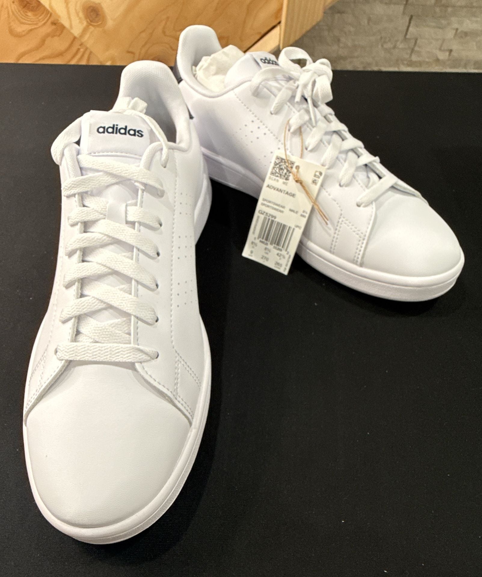 Adidas Advantage Size 9 White Cloudfoam Sneakers 2