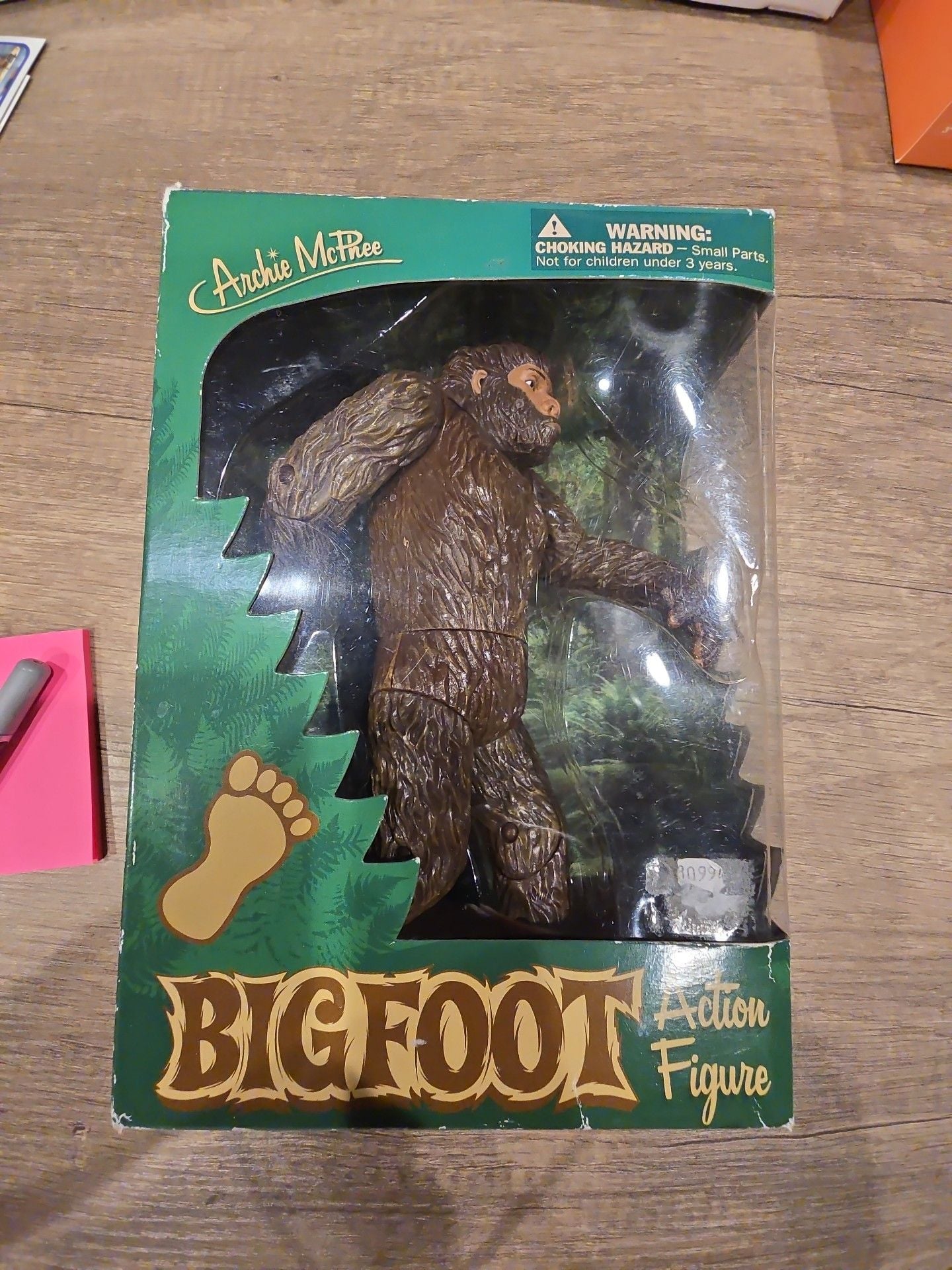 Archie McPhee Bigfoot Action Figure 7.25" Brown Vinyl Mythical Toy 1