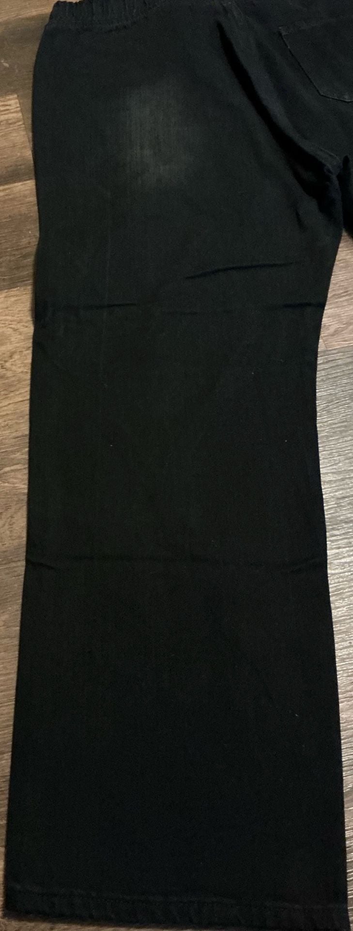 Watson Distressed Diamond Panel Baggy Denim Jeans – Jet Black 5