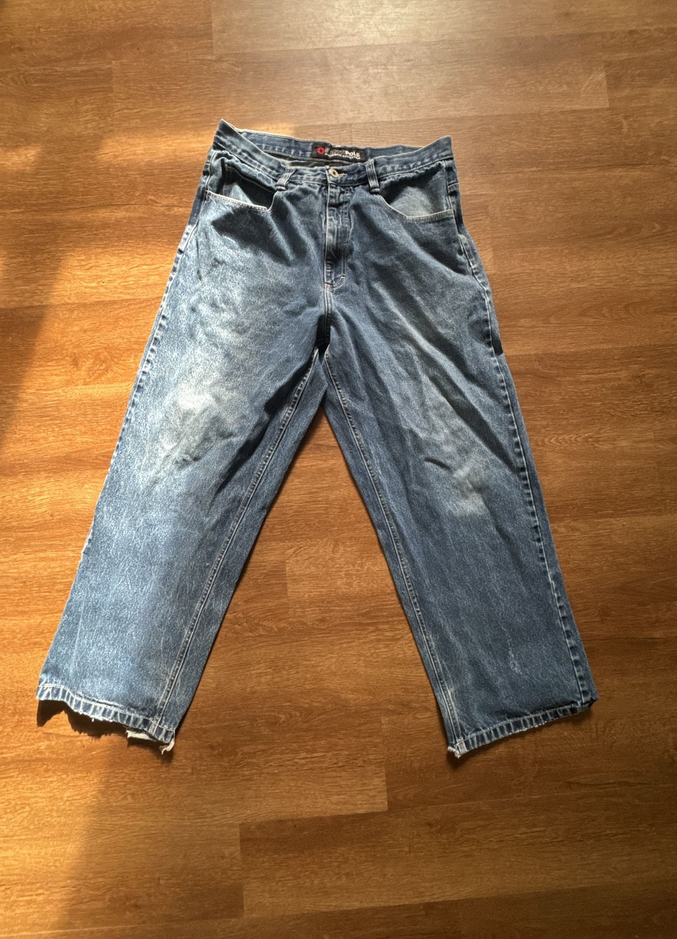 Southpole Denim Jeans Size 36 Blue Baggy Wide Leg 2