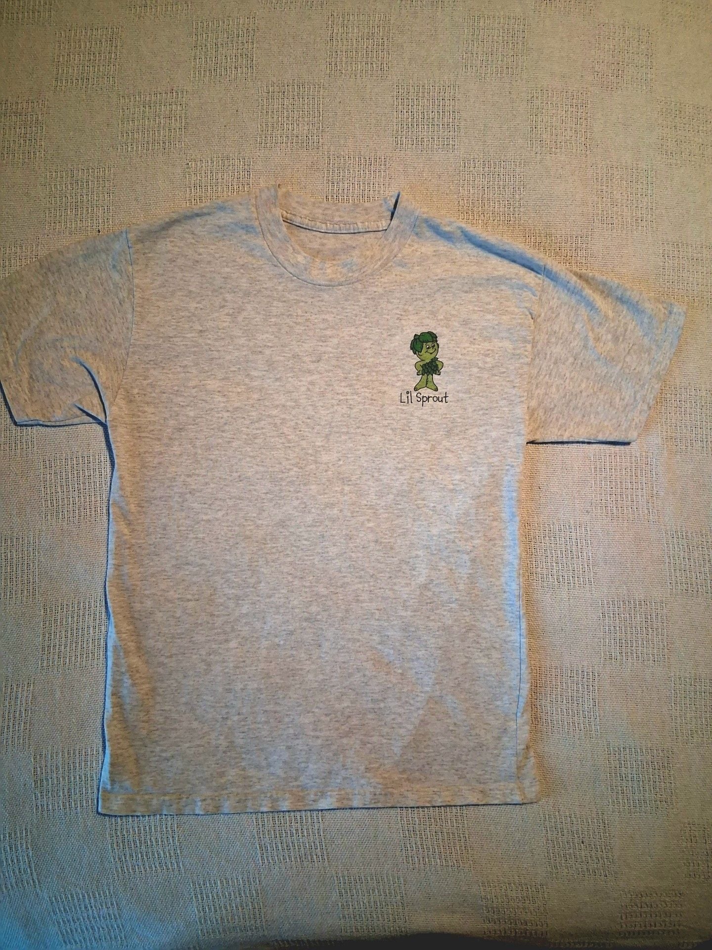 Green Giant Lil Sprout Graphic T-Shirt Gray 2