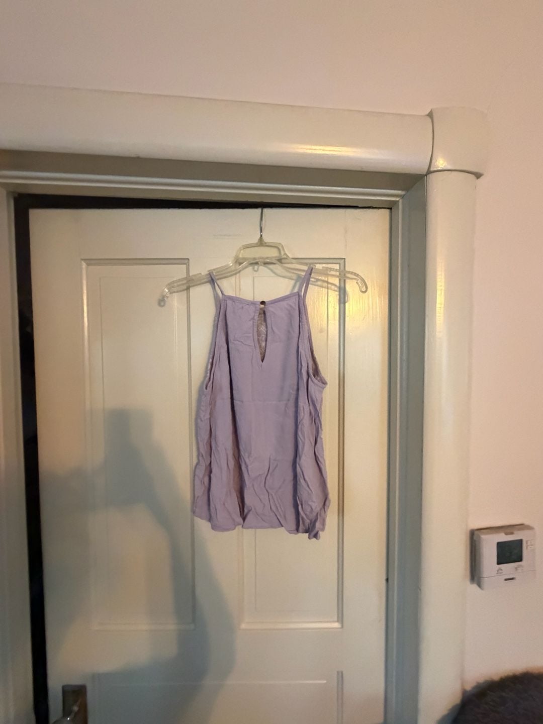 eyeshadow Halter Top Size L Purple Embroidered Rayon 7