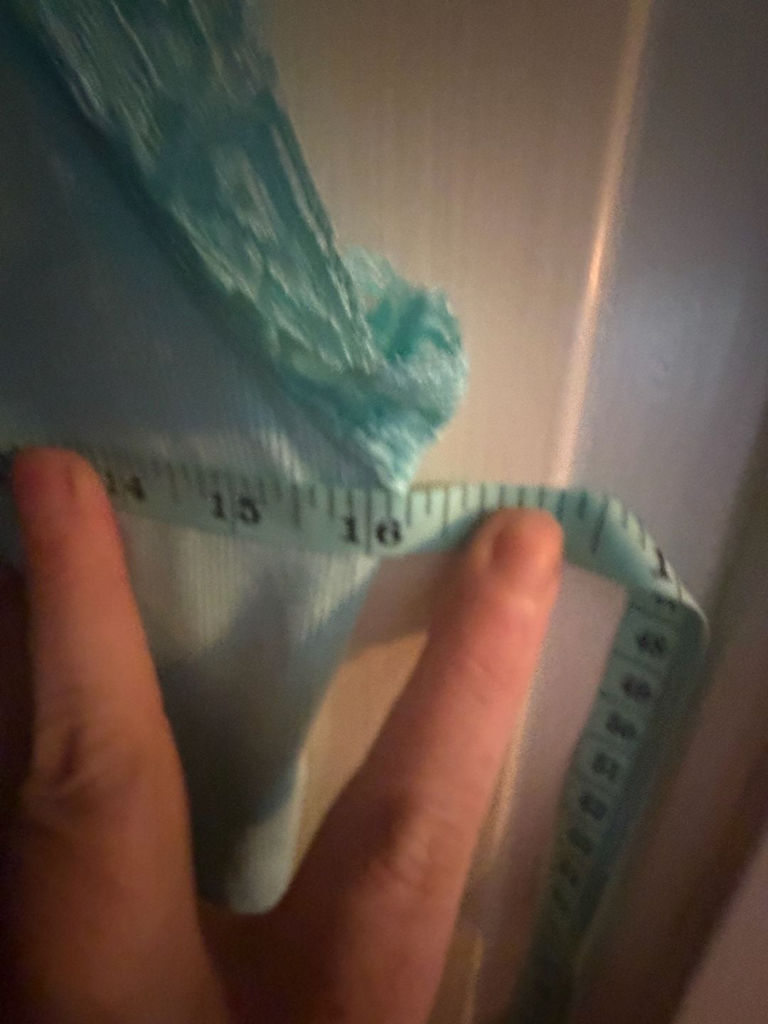 Shimera Camisole Size M Sky Blue Cotton Rayon Lace Trim 4