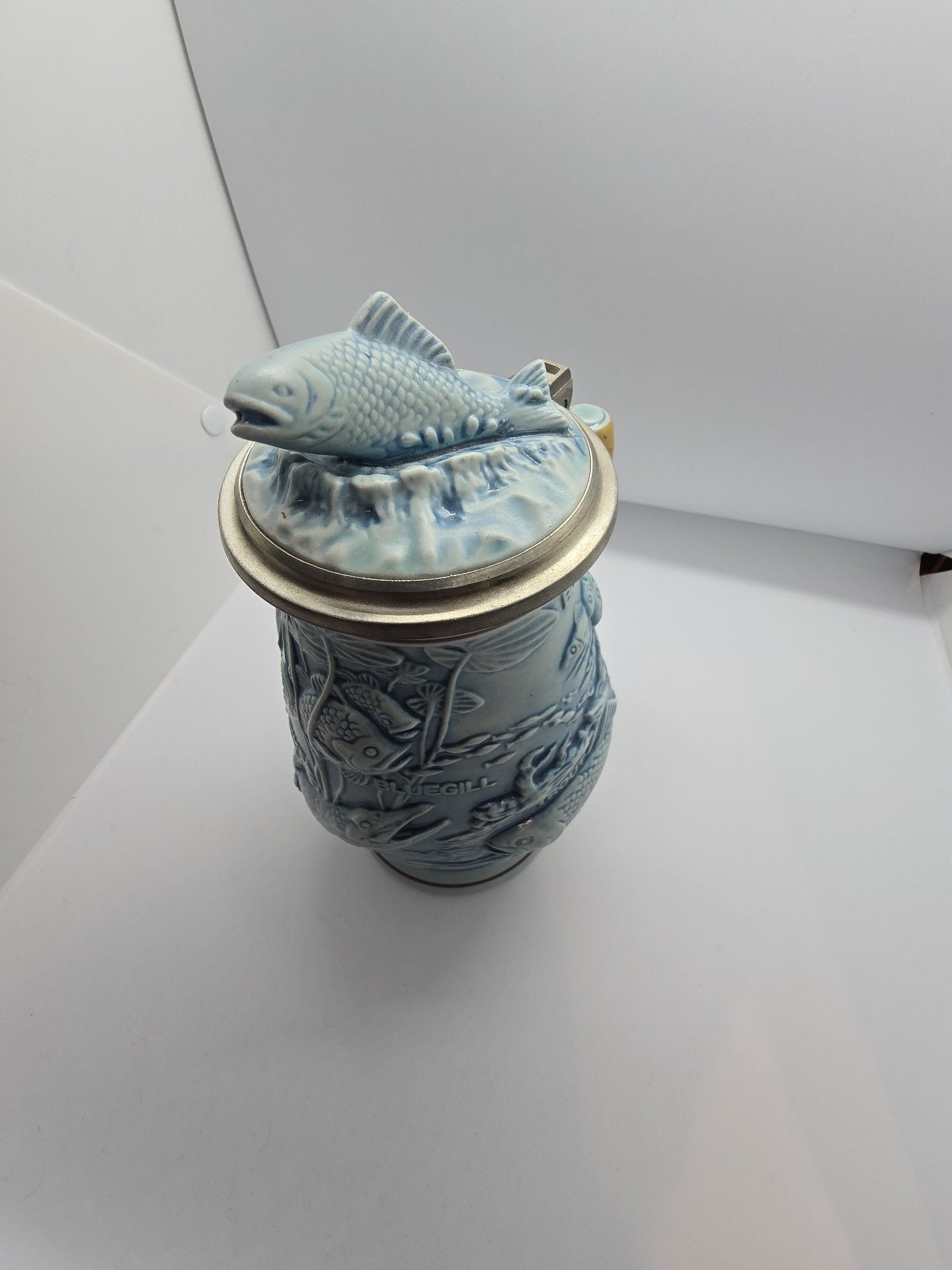 Avon 1990 Freshwater Fishing Stein Beer Mug Ceramic 5
