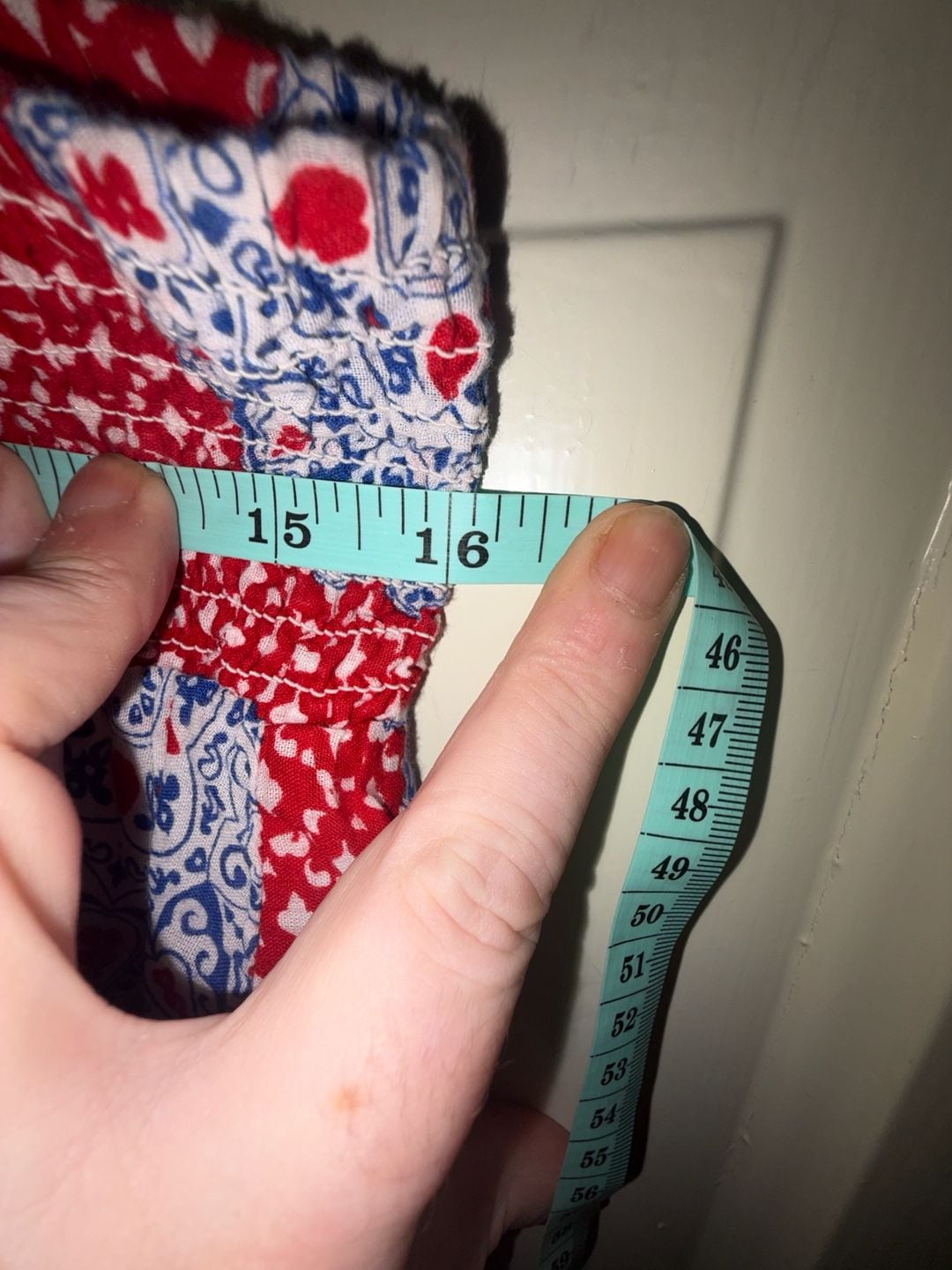 Old Navy Maternity Skirt Size S Red Blue Paisley Boho Cotton 5