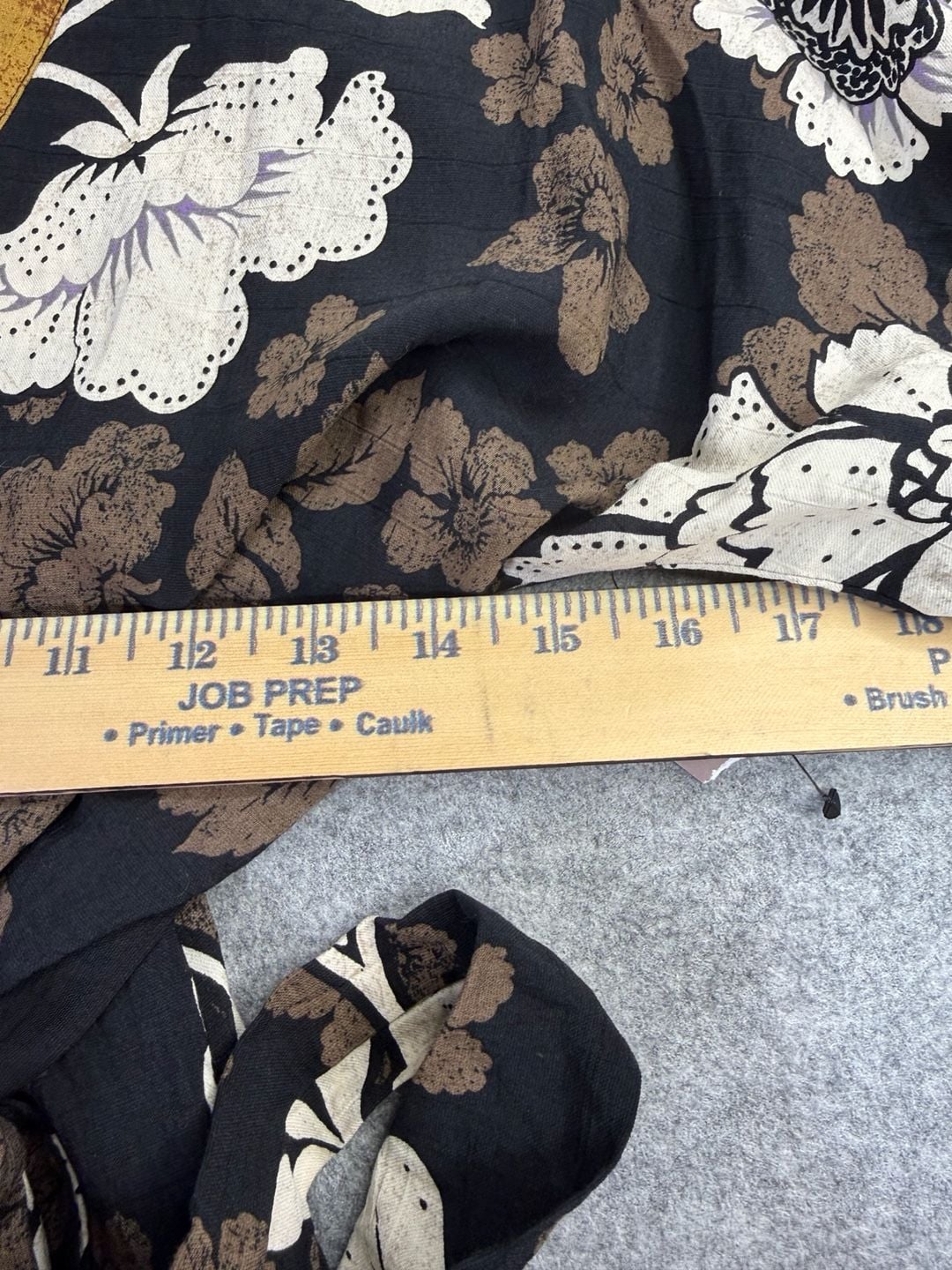 Sofia Jeans Floral Midi Dress Size L Black Tie Back Kimono Sleeve 7