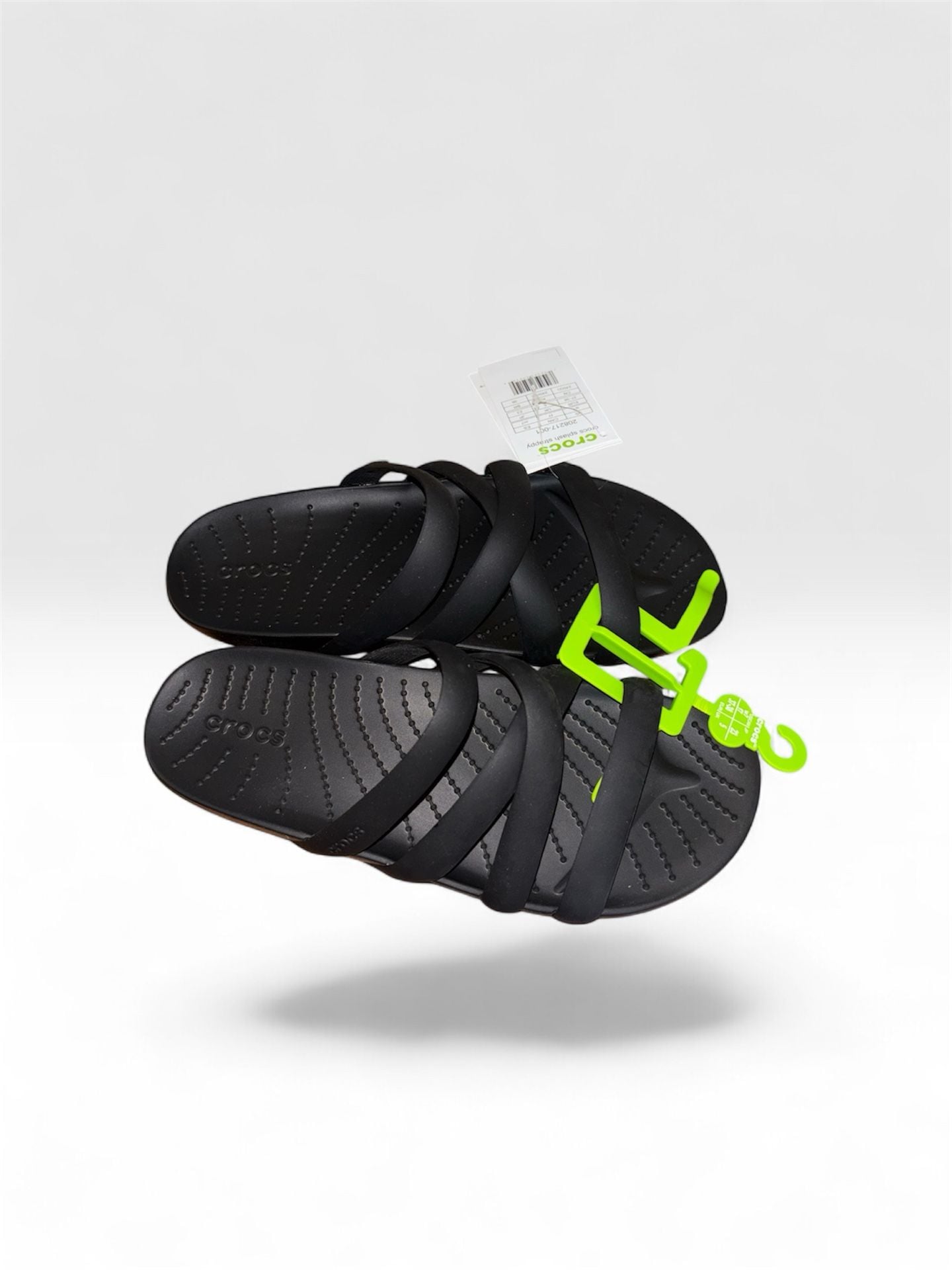 Crocs Splash Strappy Sandals Size W7 Black New with Tags 4