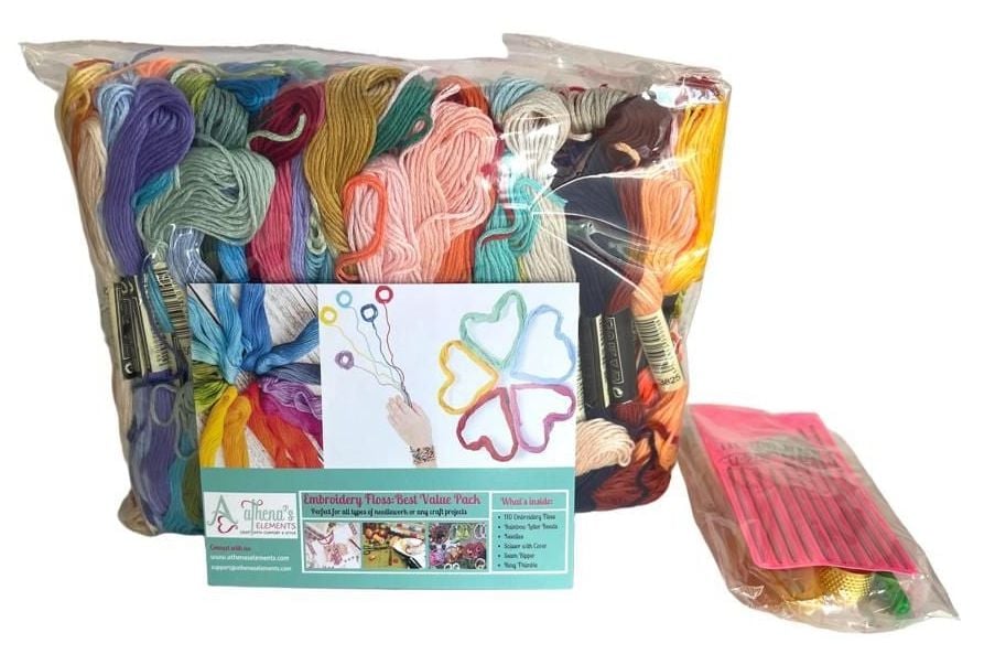 Athena's Elements Embroidery Floss Best Value Pack Craft Kit New 1
