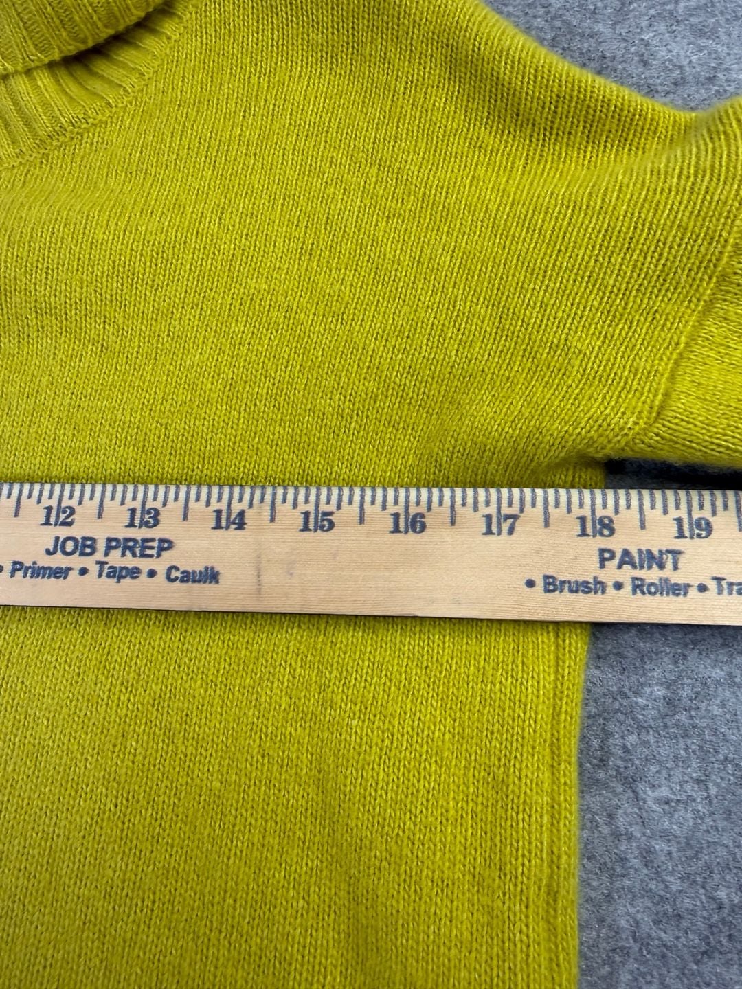 Bartolini Turtleneck Sweater Size XS Yellow Wool Cashmere Blend 5