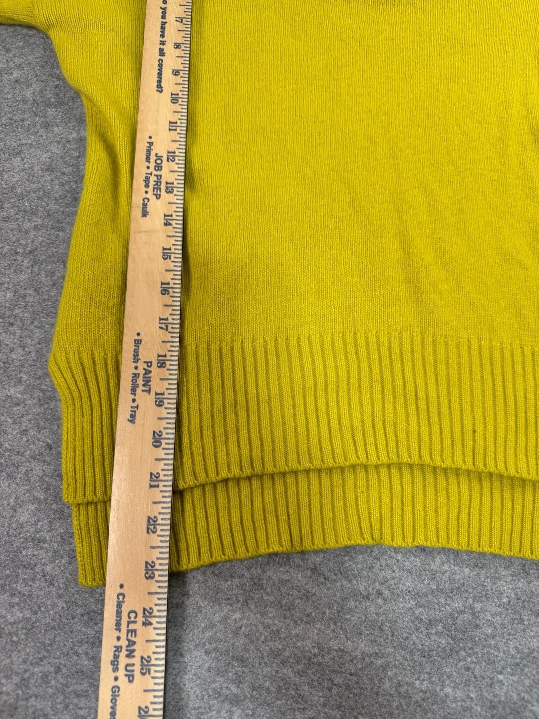 Bartolini Turtleneck Sweater Size XS Yellow Wool Cashmere Blend 6