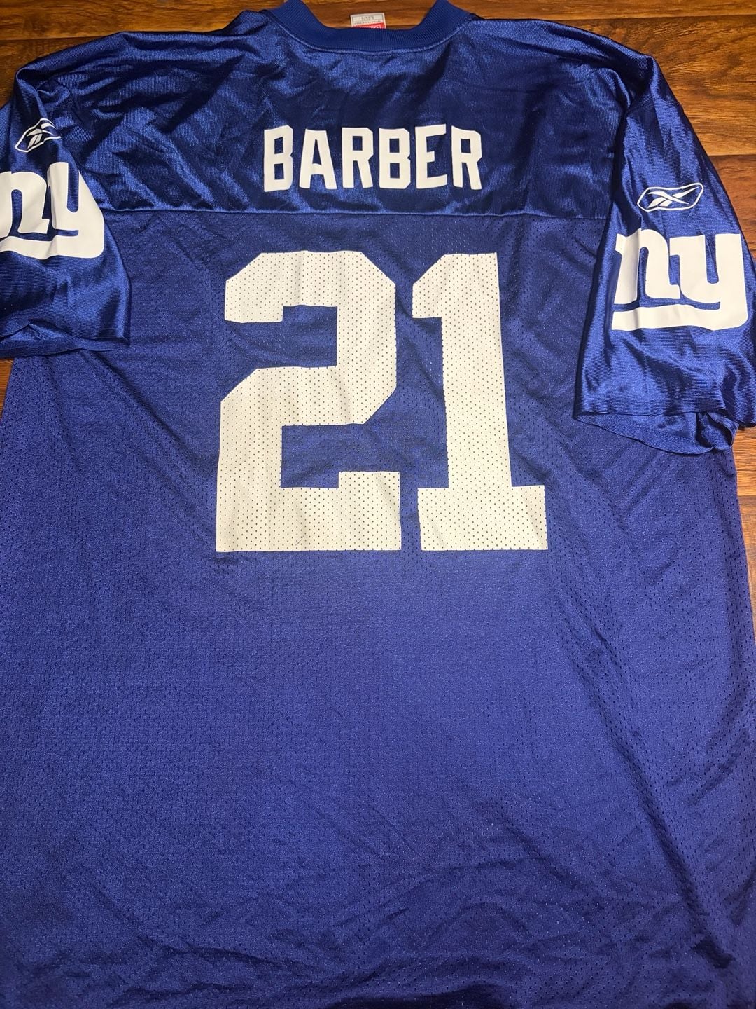 Reebok New York Giants Tiki Barber 21 Jersey Size XL Blue 4