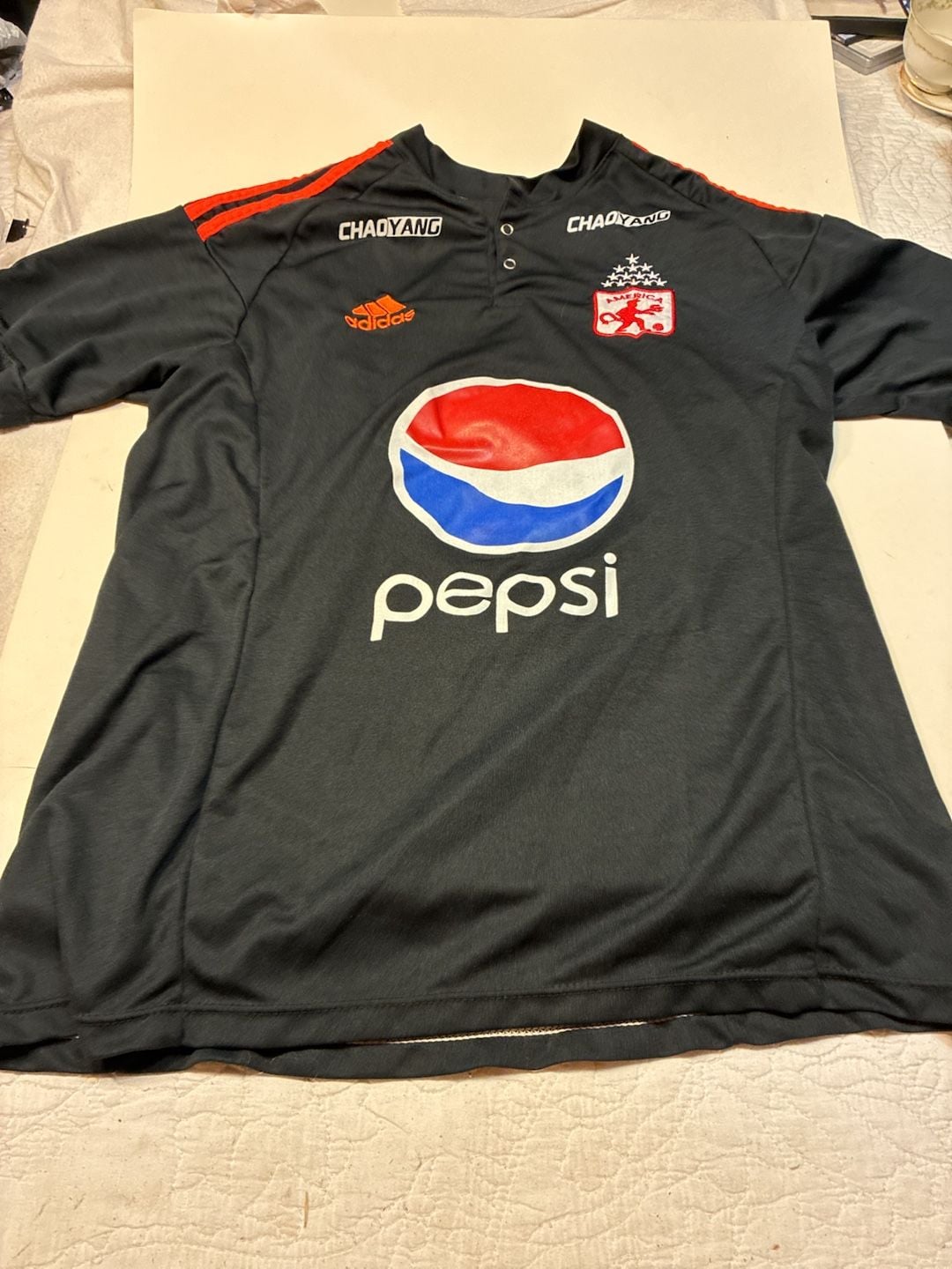 Adidas America de Cali Pepsi Soccer Jersey Black 2