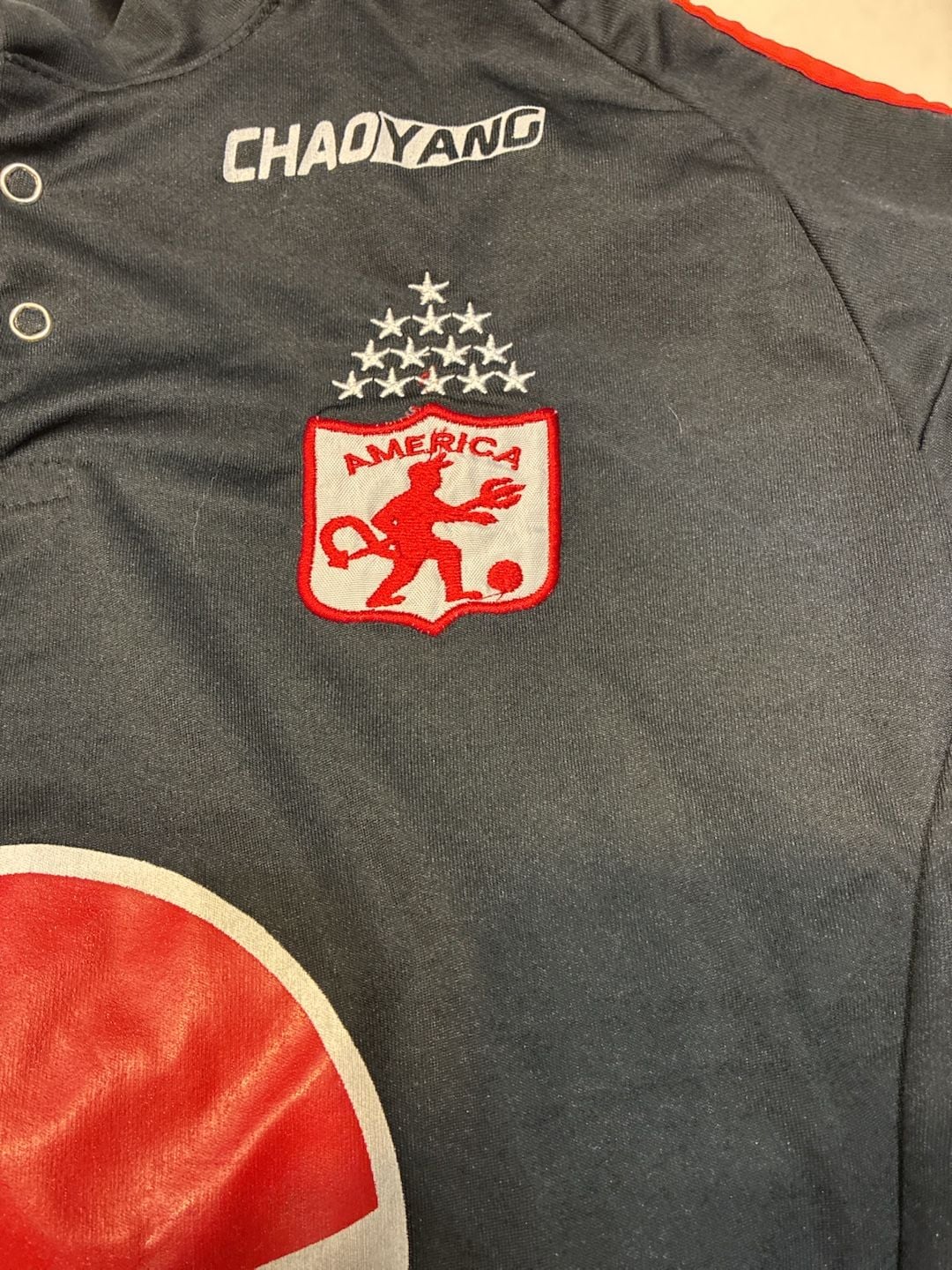 Adidas America de Cali Pepsi Soccer Jersey Black 5