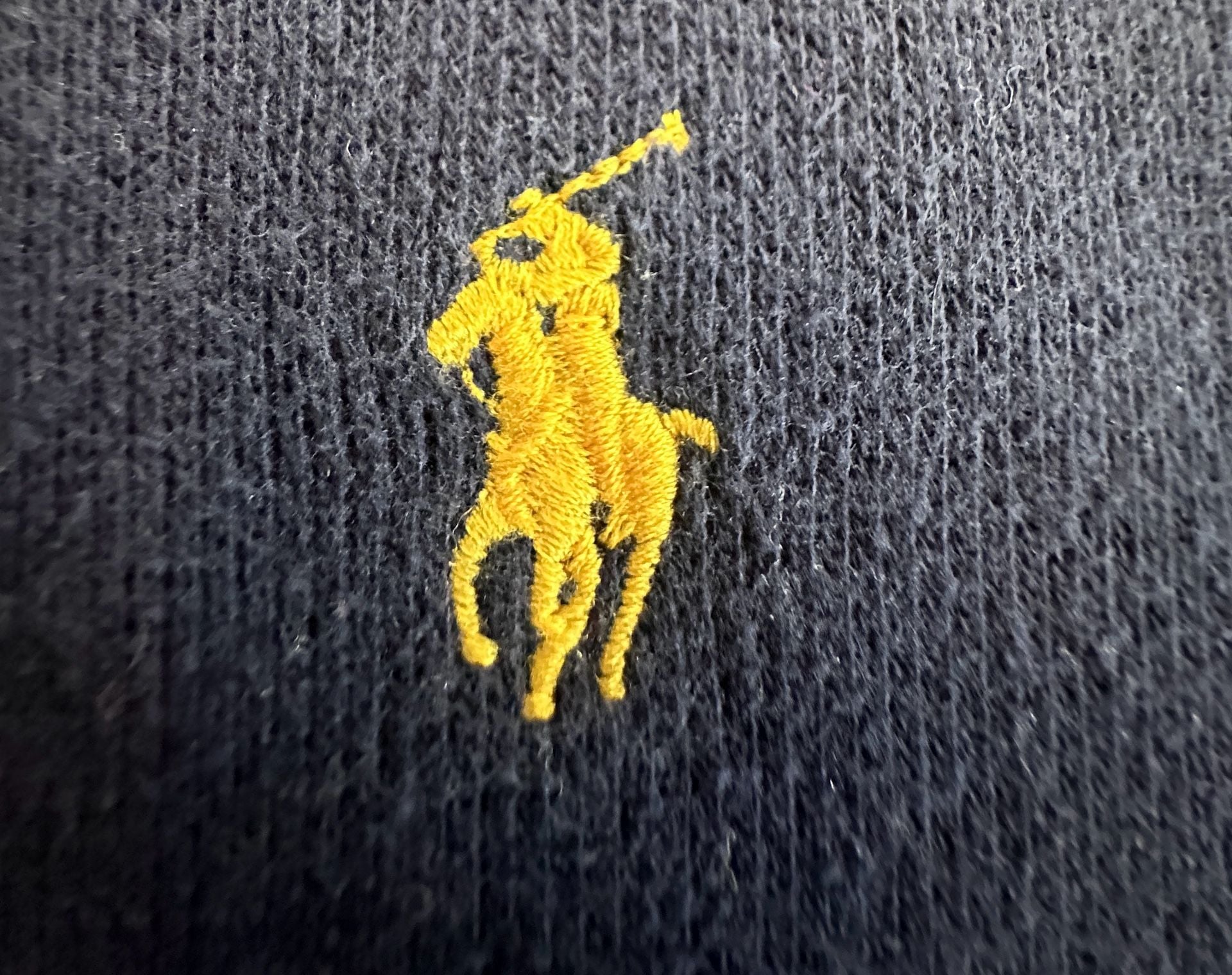 Polo Ralph Lauren Estate-Rib Quarter-Zip Pullover Size M Navy 6