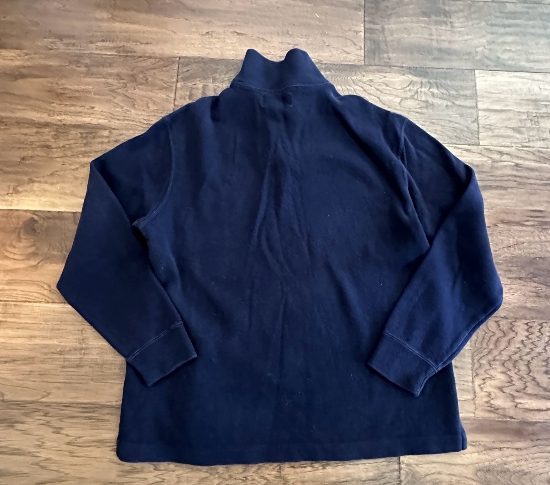 Polo Ralph Lauren Estate-Rib Quarter-Zip Pullover Size M Navy 7