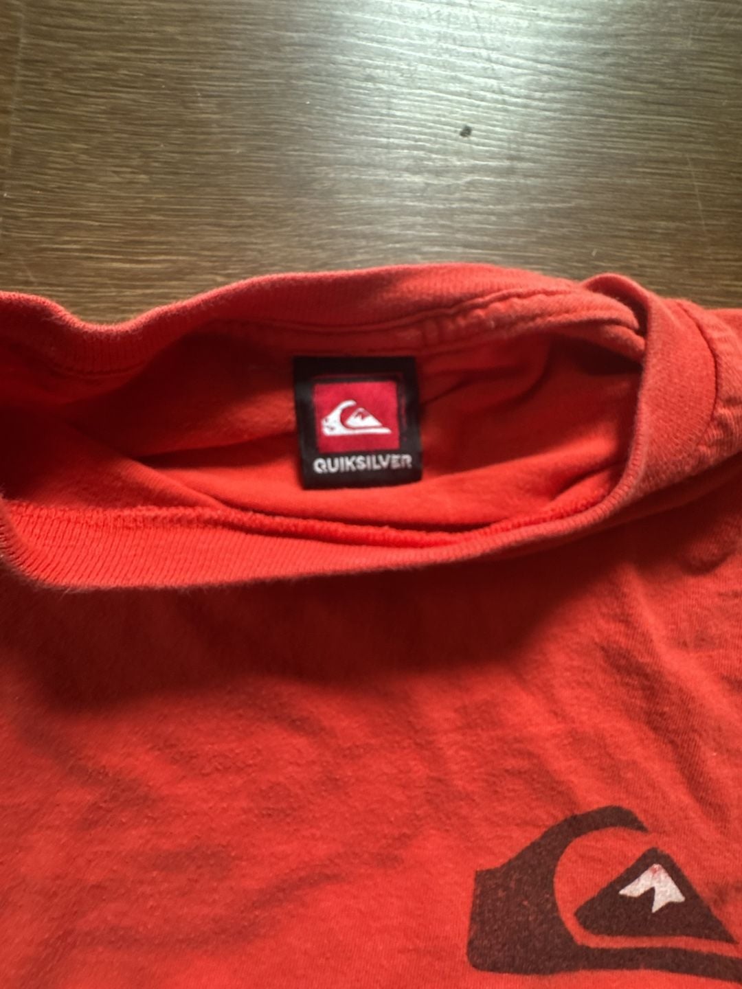 Quiksilver Long Sleeve T-Shirt Red Logo 3