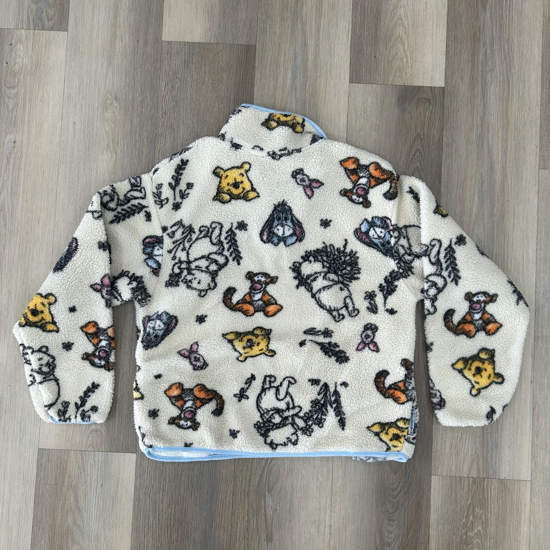 Disney Winnie The Pooh Fleece Size XS Quarter Zip Pullover 2