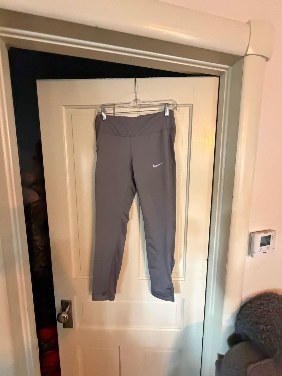 Nike Dri-Fit Training Leggings Size M Grey Athletic Pants 2