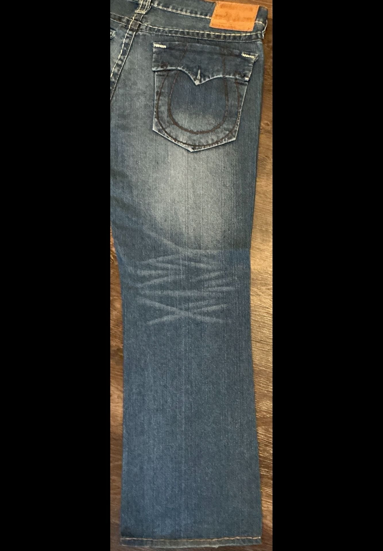 True Religion Billy Super T World Tour Bootcut Jeans – Medium Wash 12