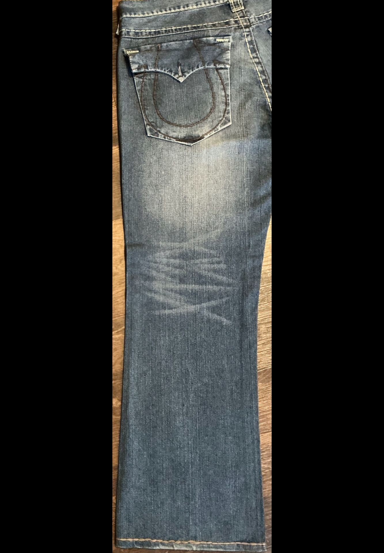 True Religion Billy Super T World Tour Bootcut Jeans – Medium Wash 13