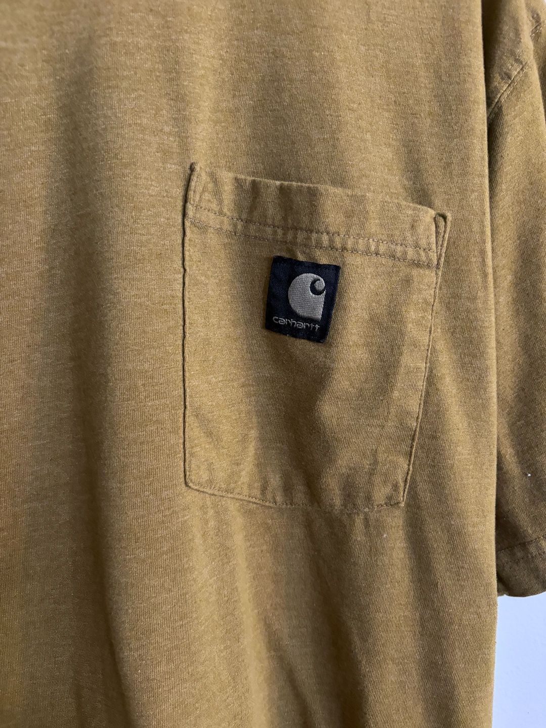 Carhartt Relaxed Fit Pocket T-Shirt Size L Golden Grass 3