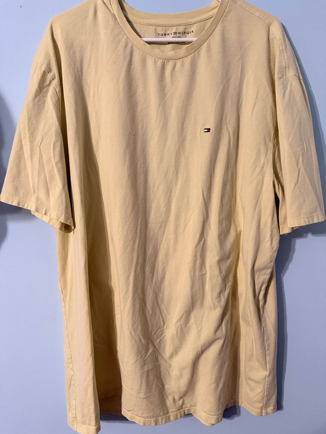 Tommy Hilfiger Crew Neck T-Shirt Size XXL Yellow Logo 2