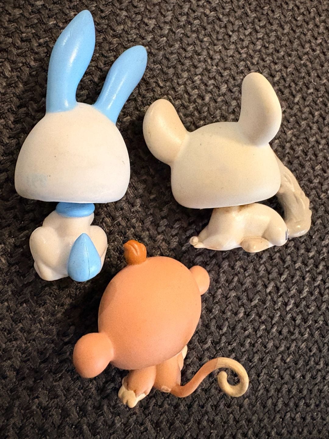 Littlest Pet Shop Figures Lot of 3 Chinchilla Rabbit Monkey 7