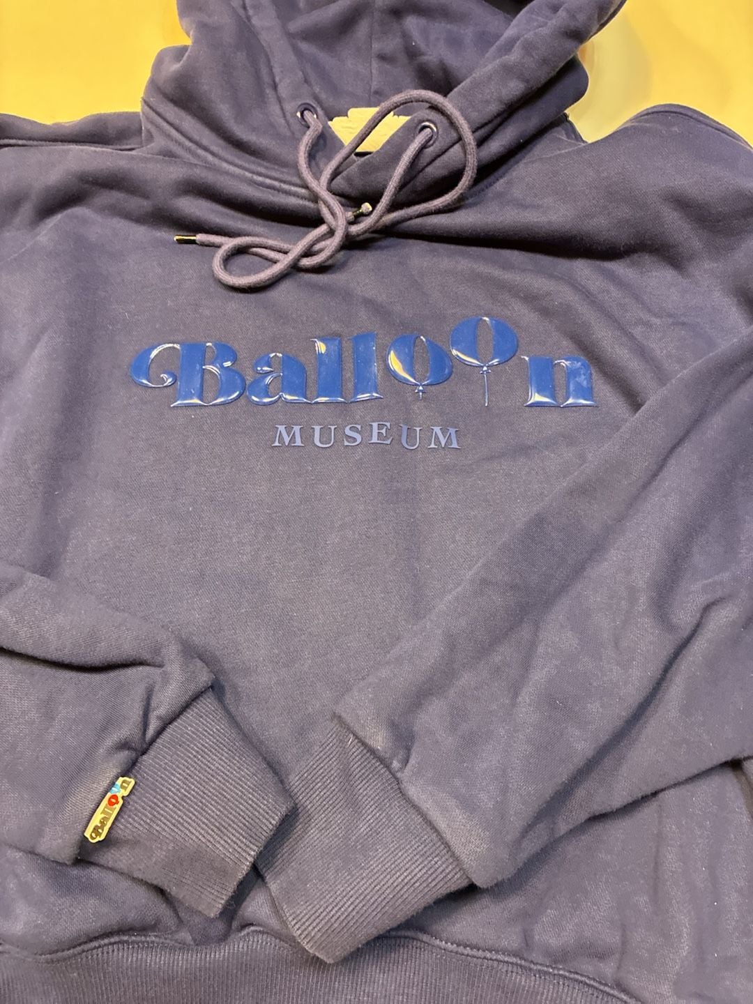 Balloon Museum Hoodie Size XS Blue Pullover Sweatshirt 4