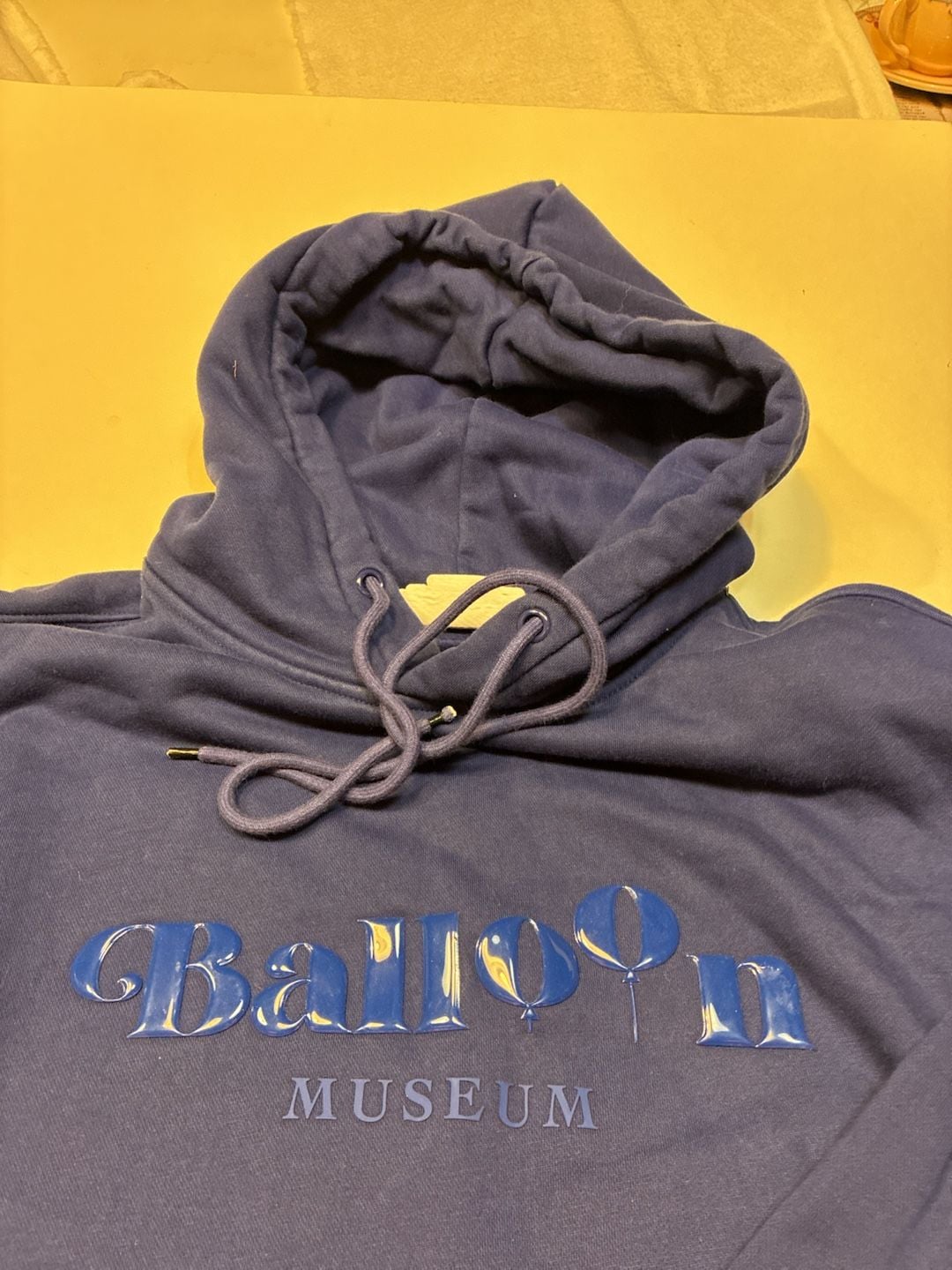 Balloon Museum Hoodie Size XS Blue Pullover Sweatshirt 5
