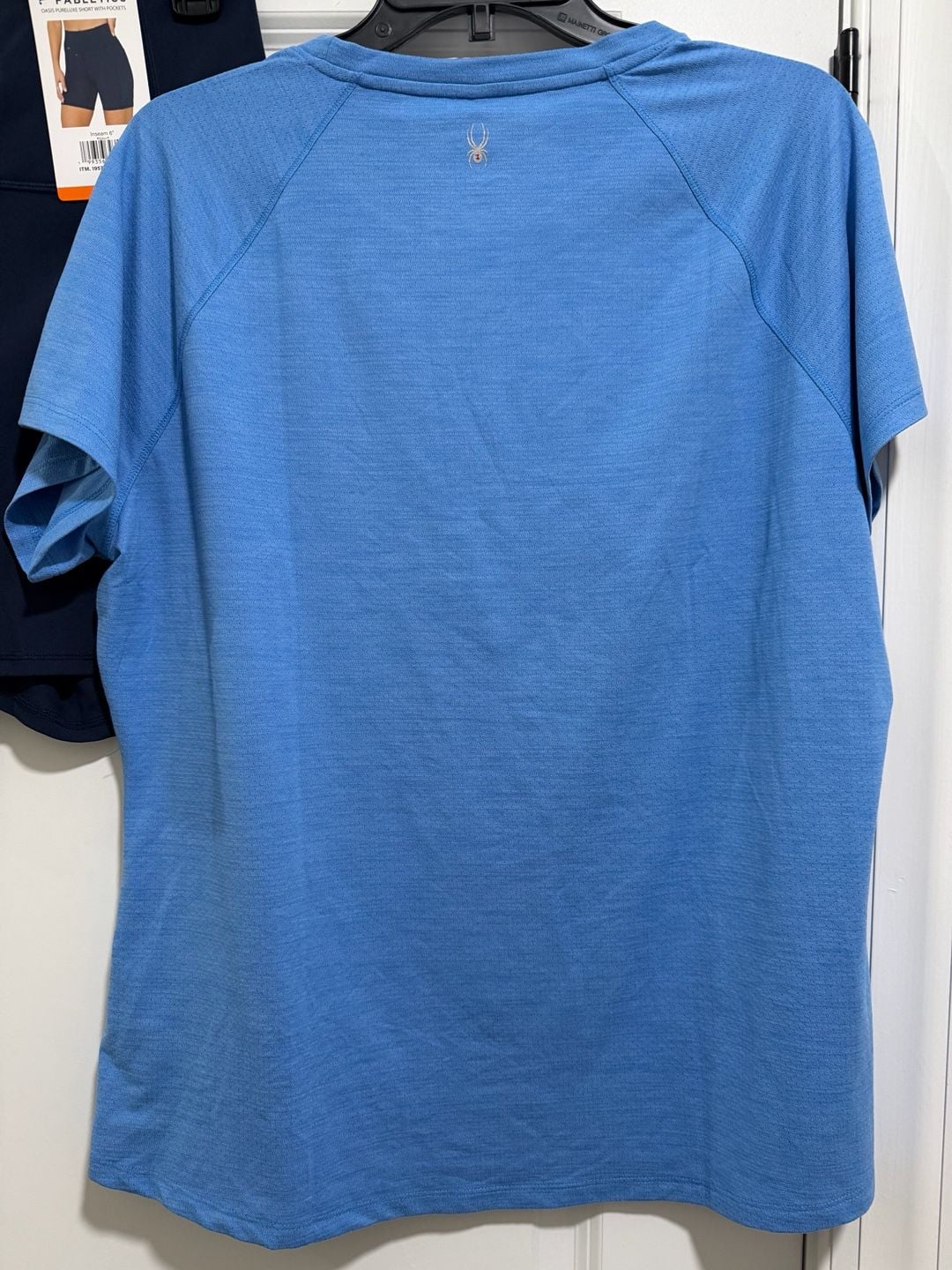 Spyder Active T-Shirt & Fabletics biker shorts size xxl 6